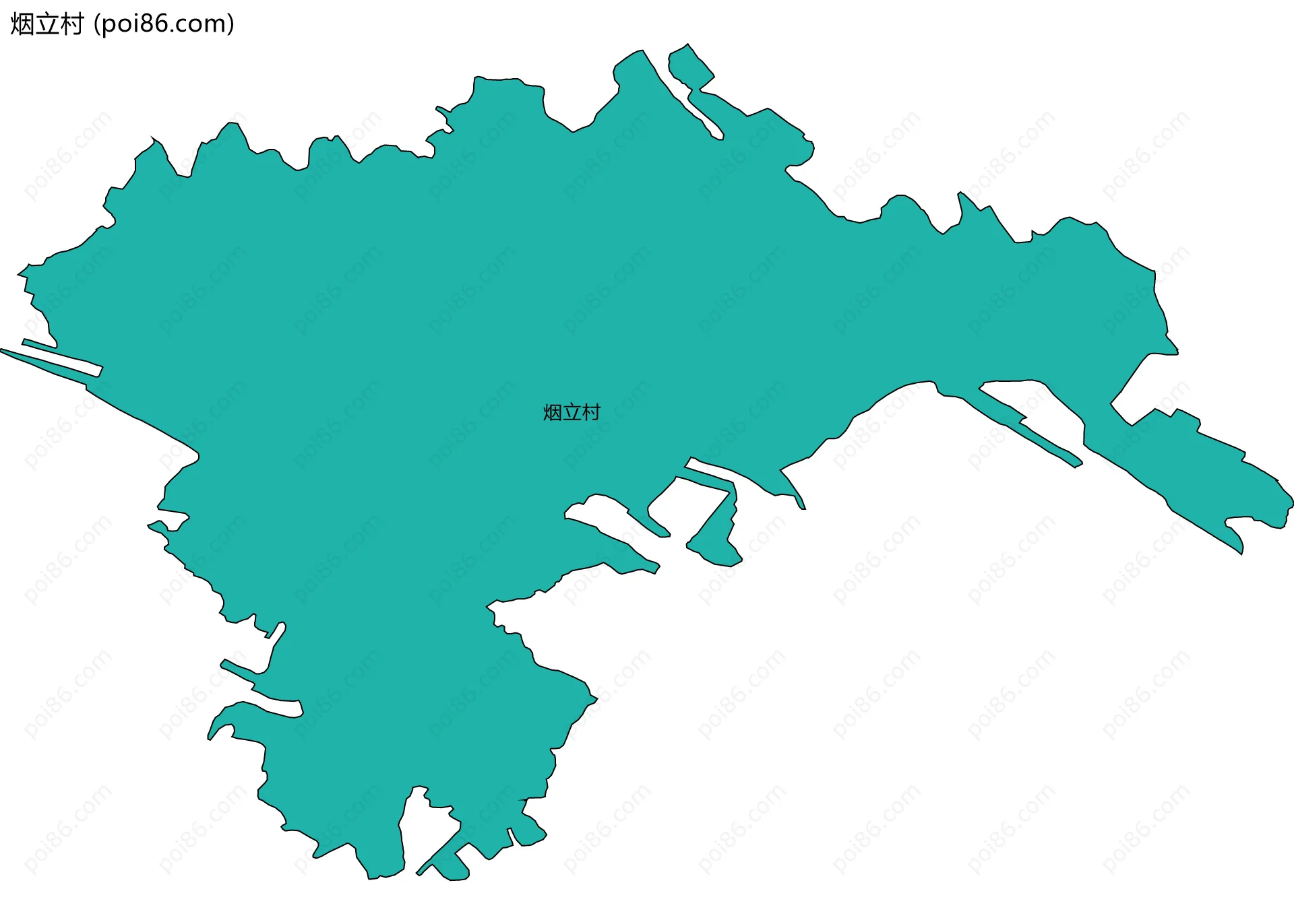 烟立村边界地图