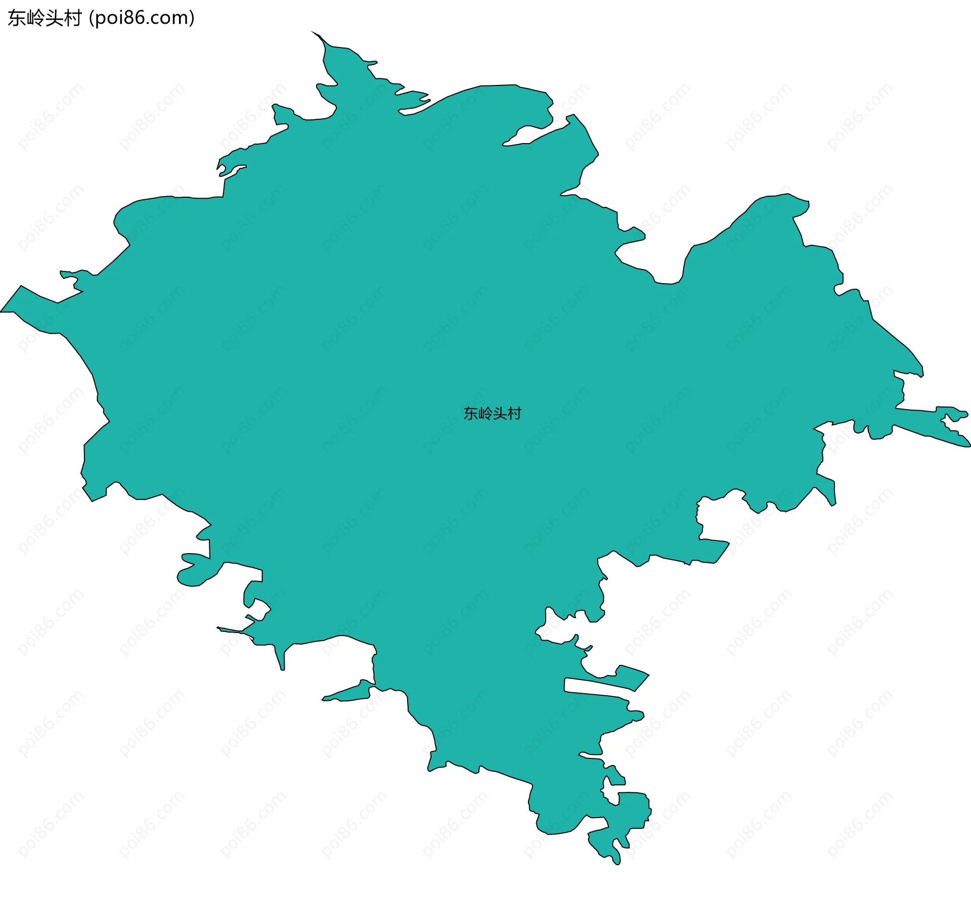 东岭头村边界地图