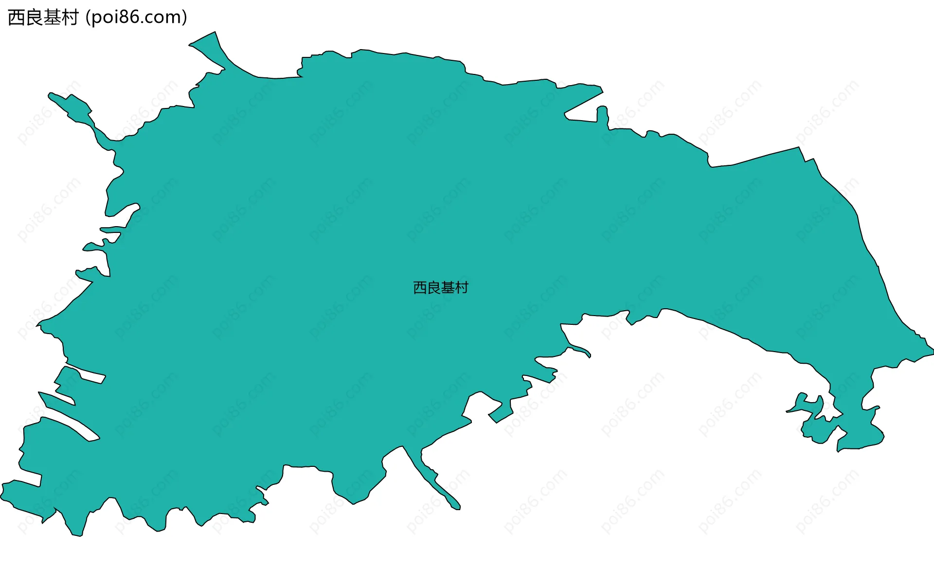 西良基村边界地图