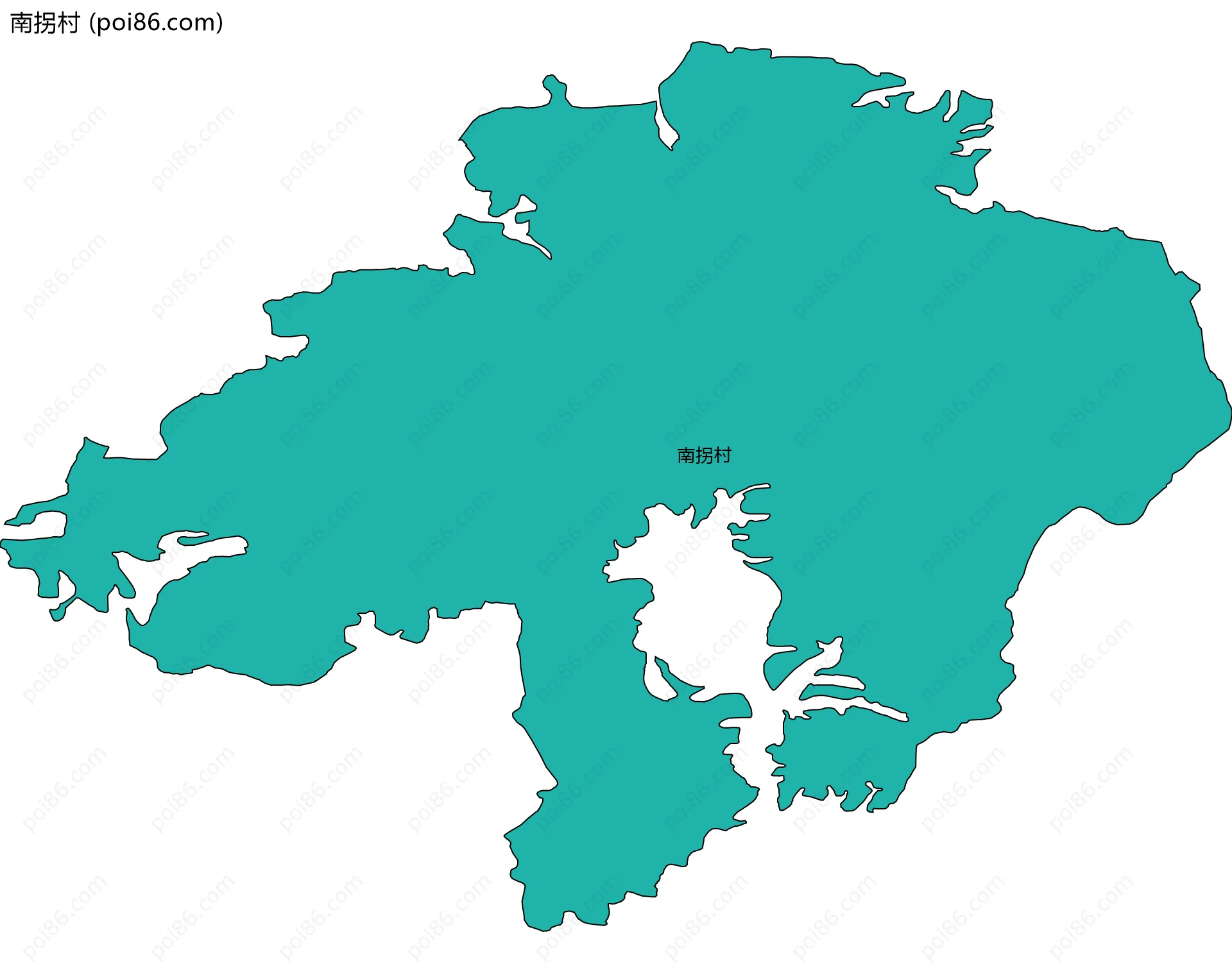 南拐村边界地图