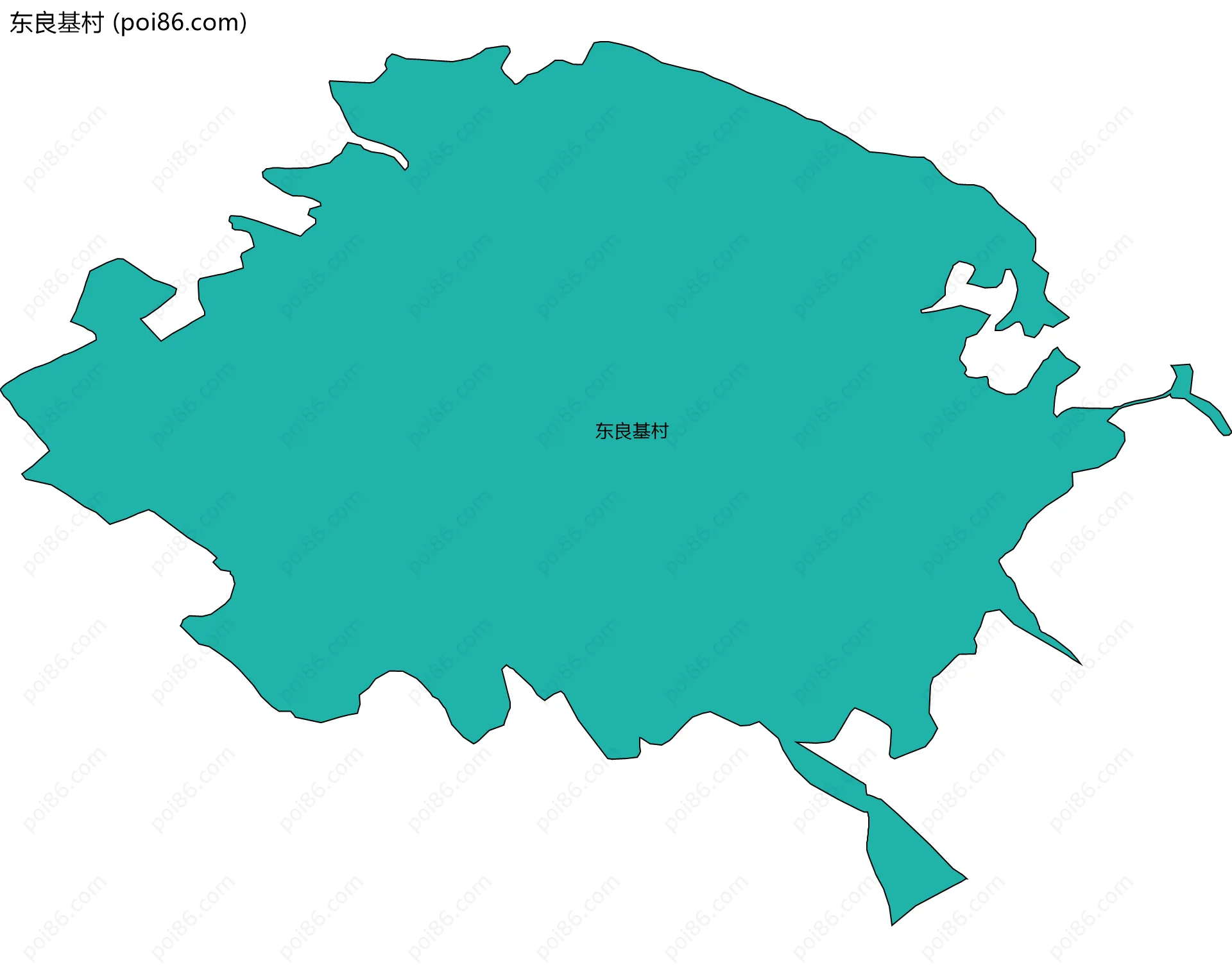 东良基村边界地图