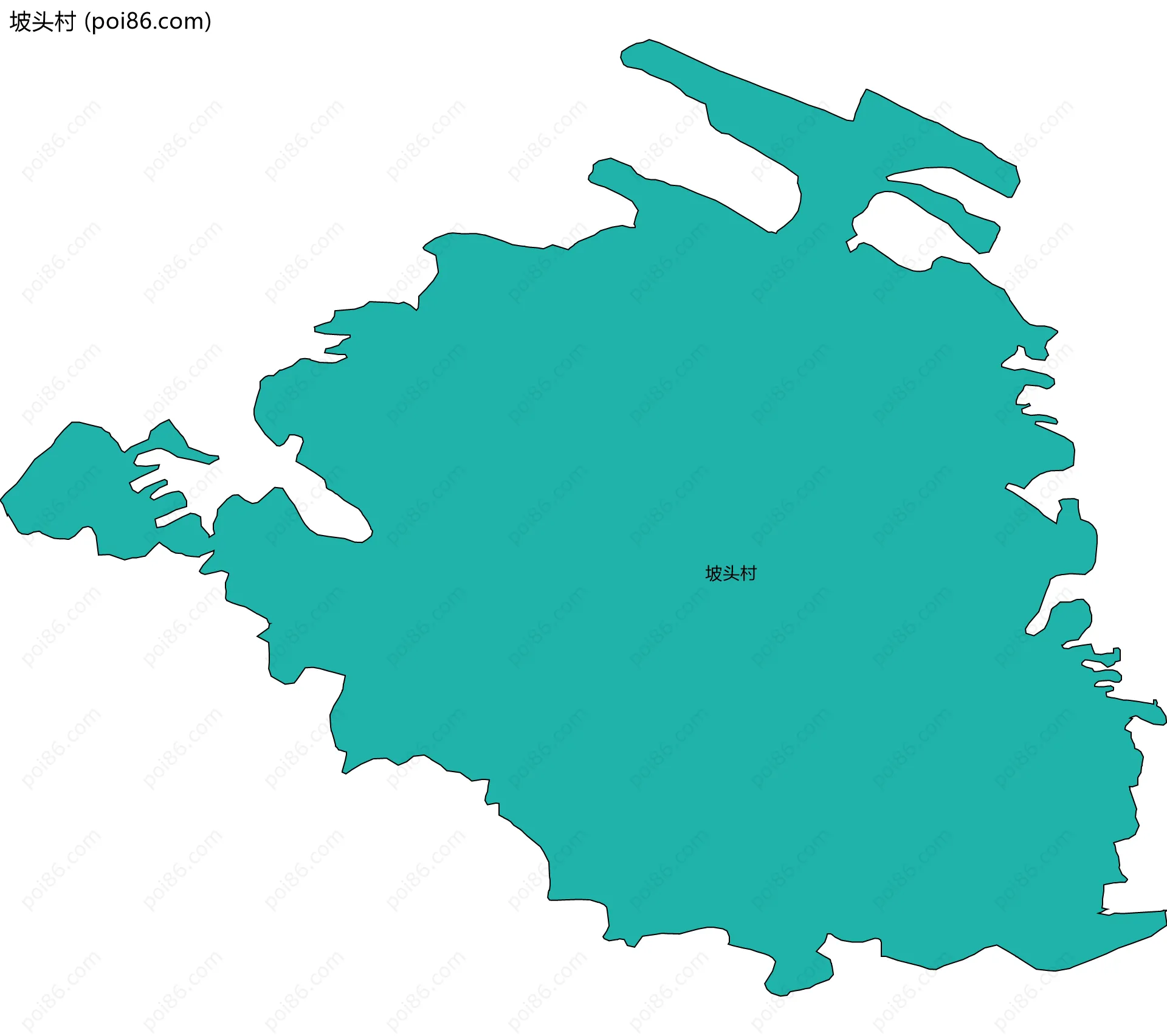 坡头村边界地图