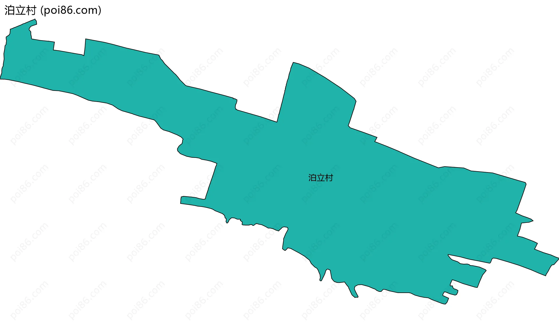 泊立村边界地图