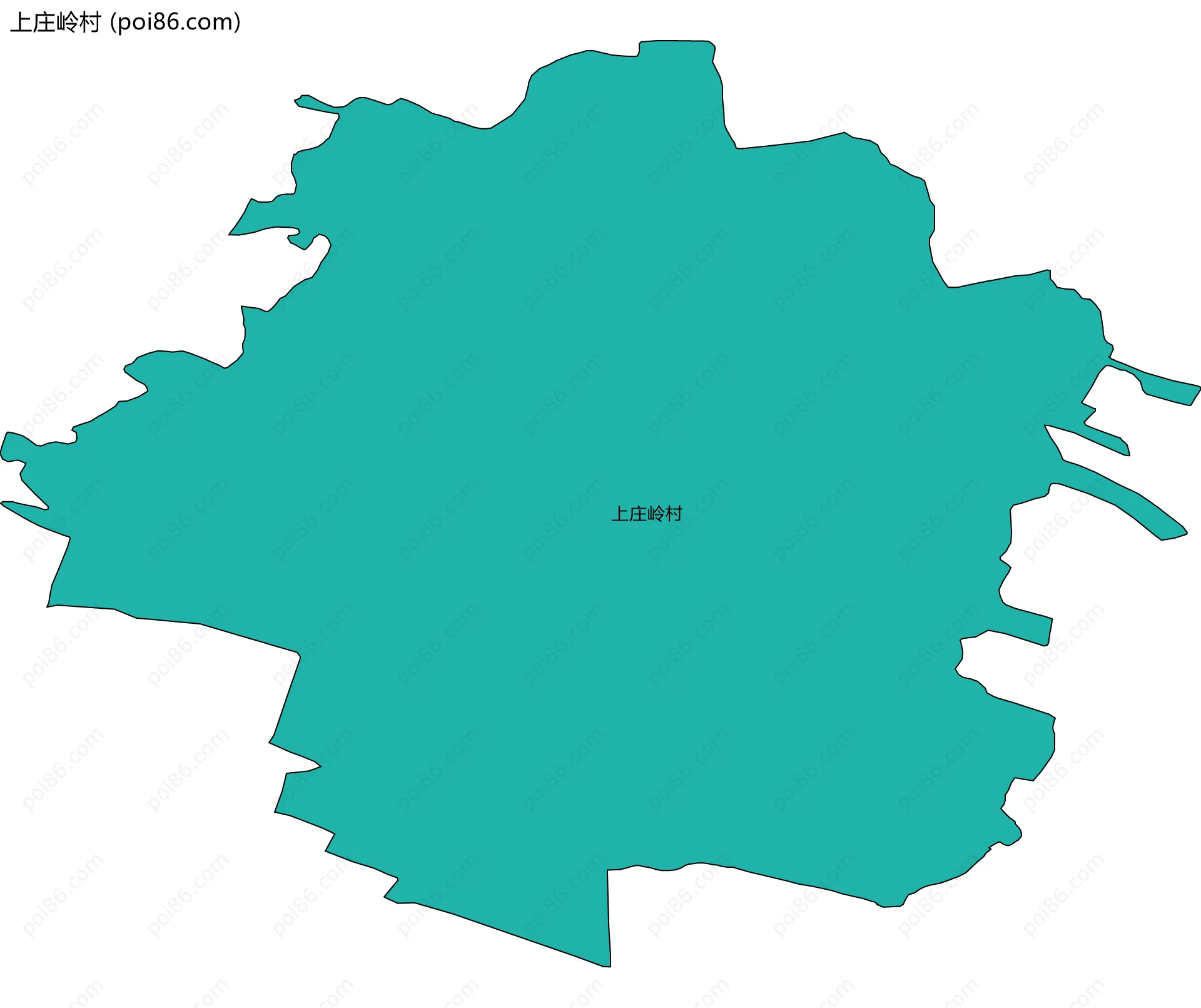 上庄岭村边界地图