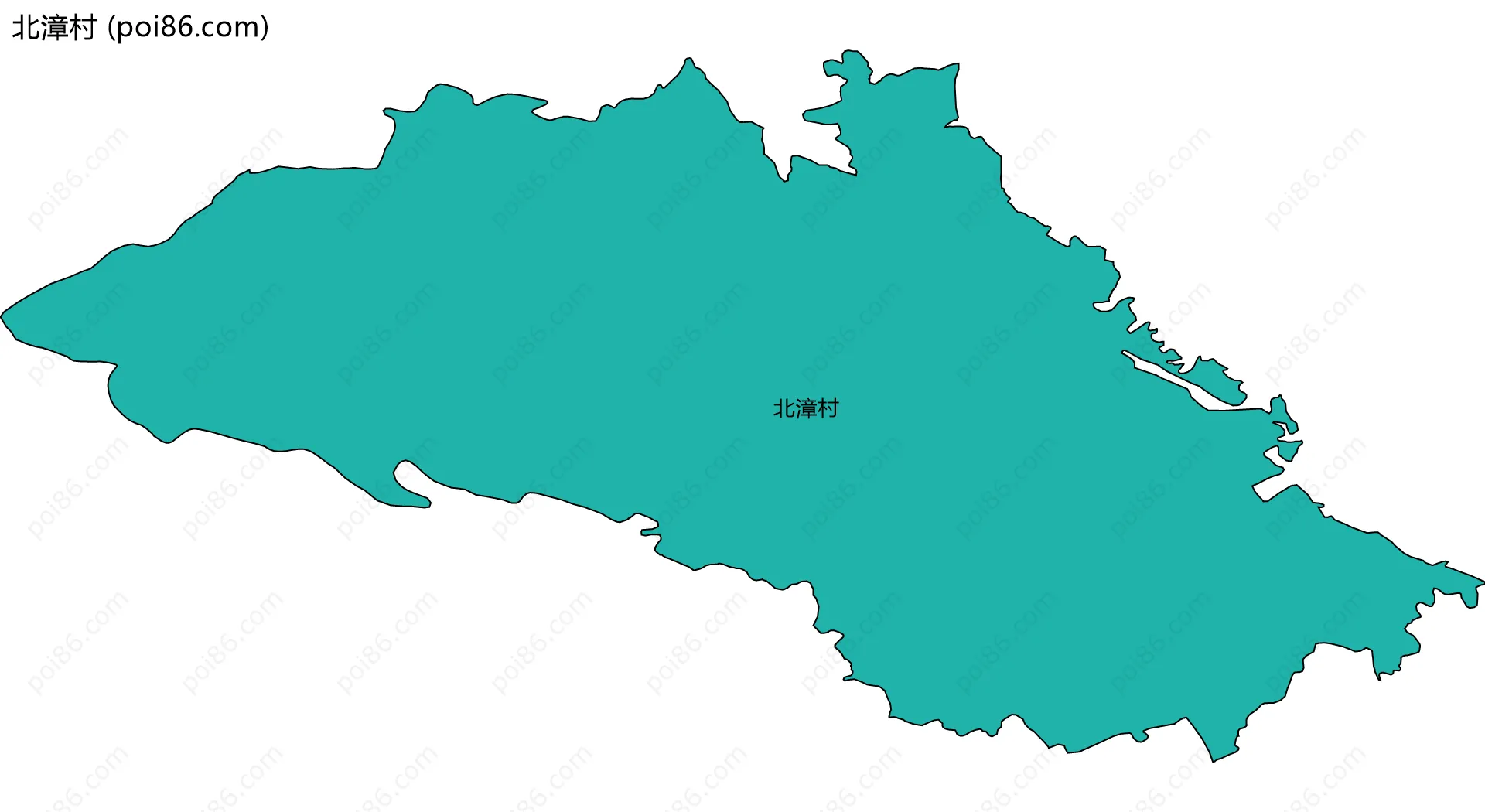 北漳村边界地图