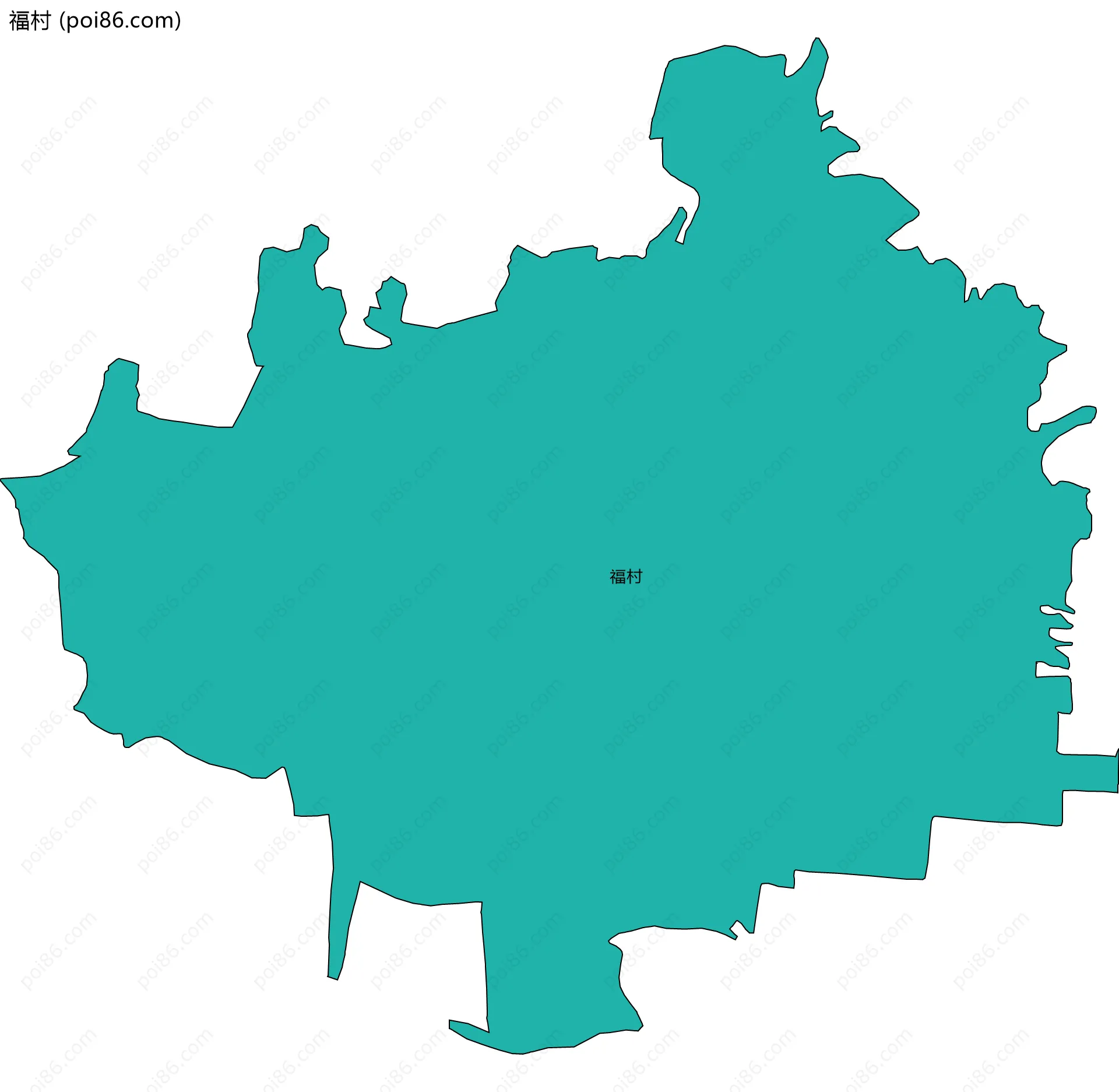 福村边界地图