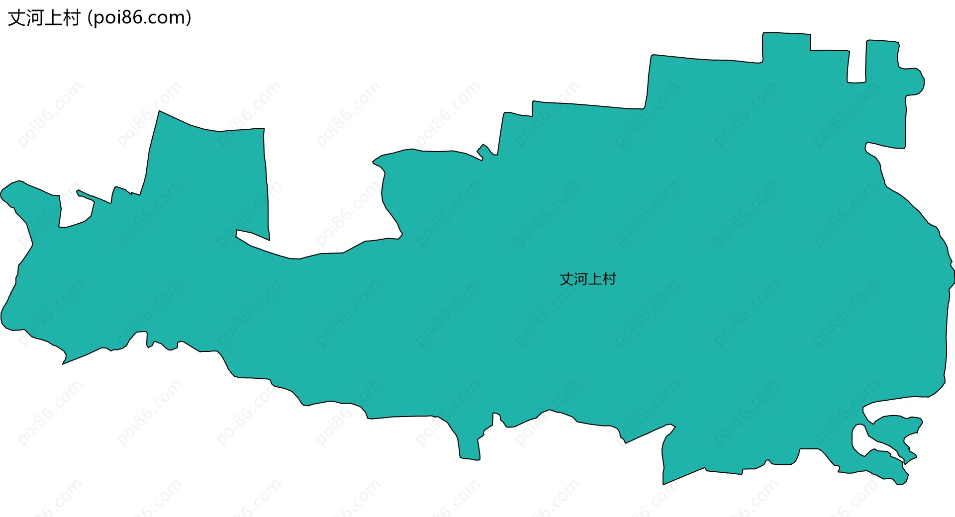 丈河上村边界地图