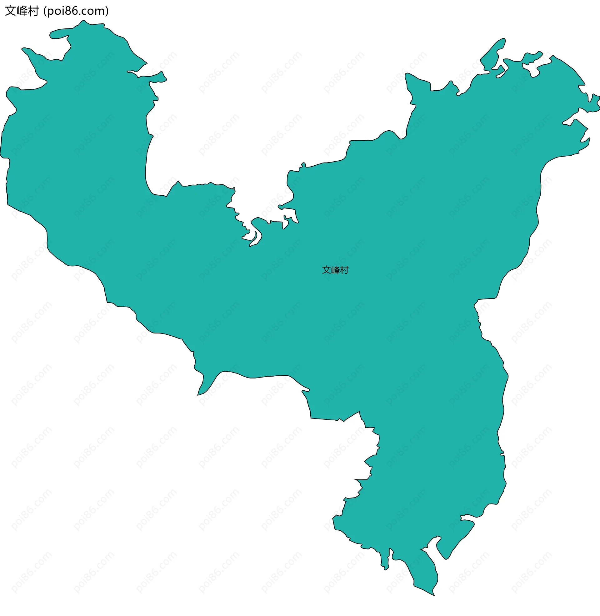 文峰村边界地图