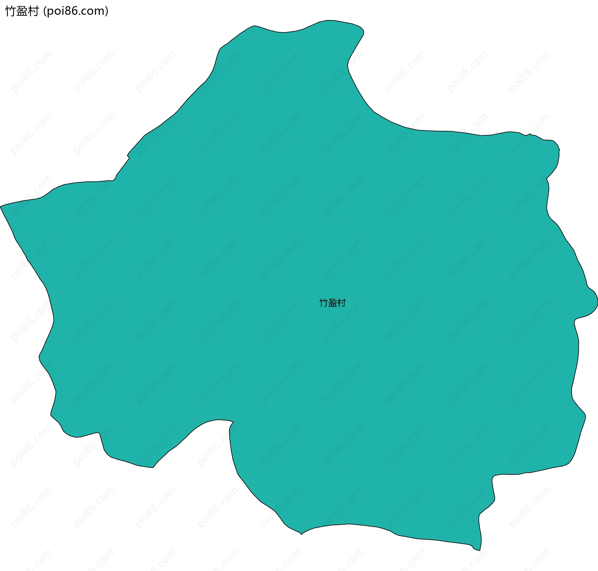 竹盈村边界地图