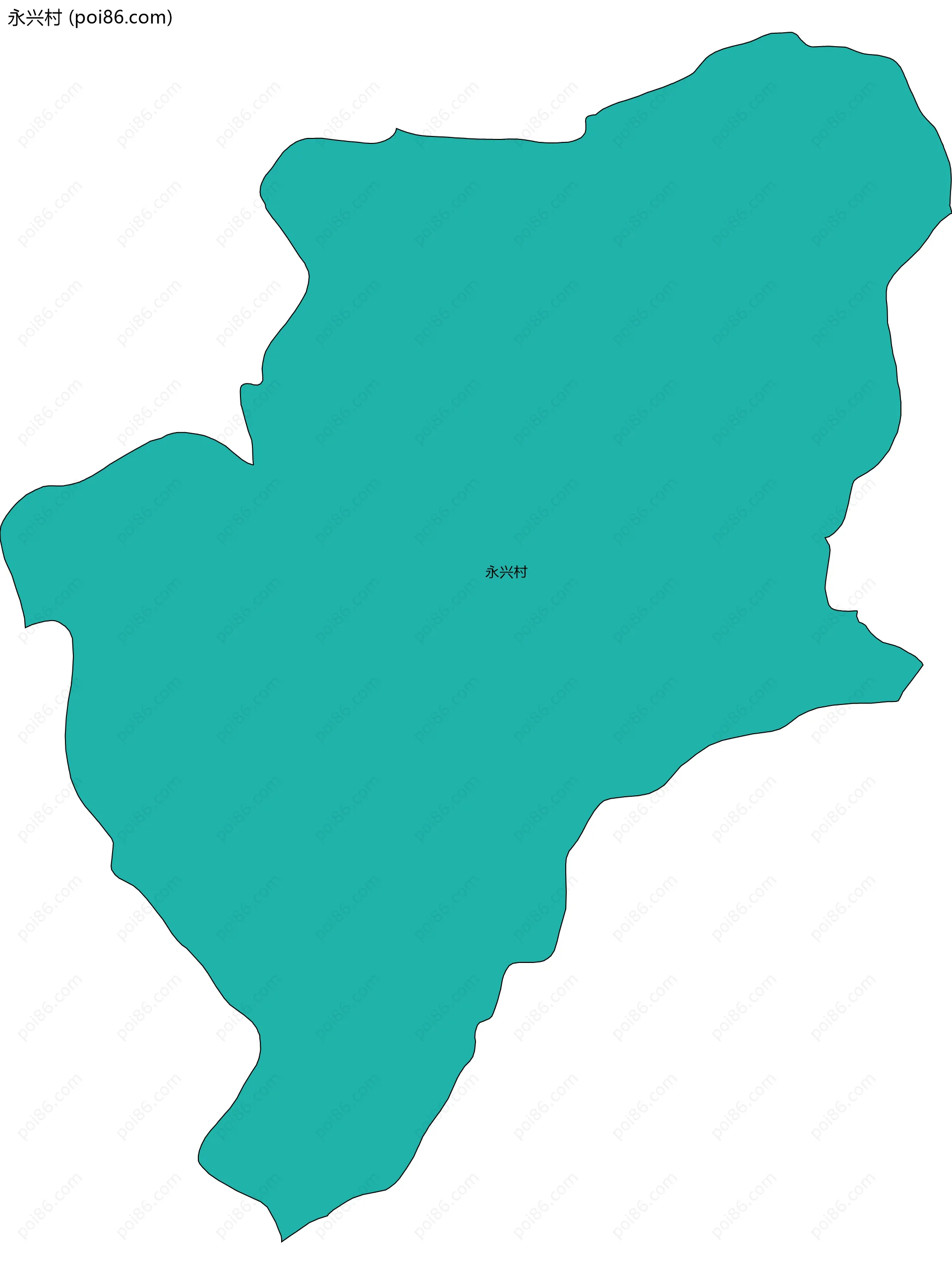 永兴村边界地图