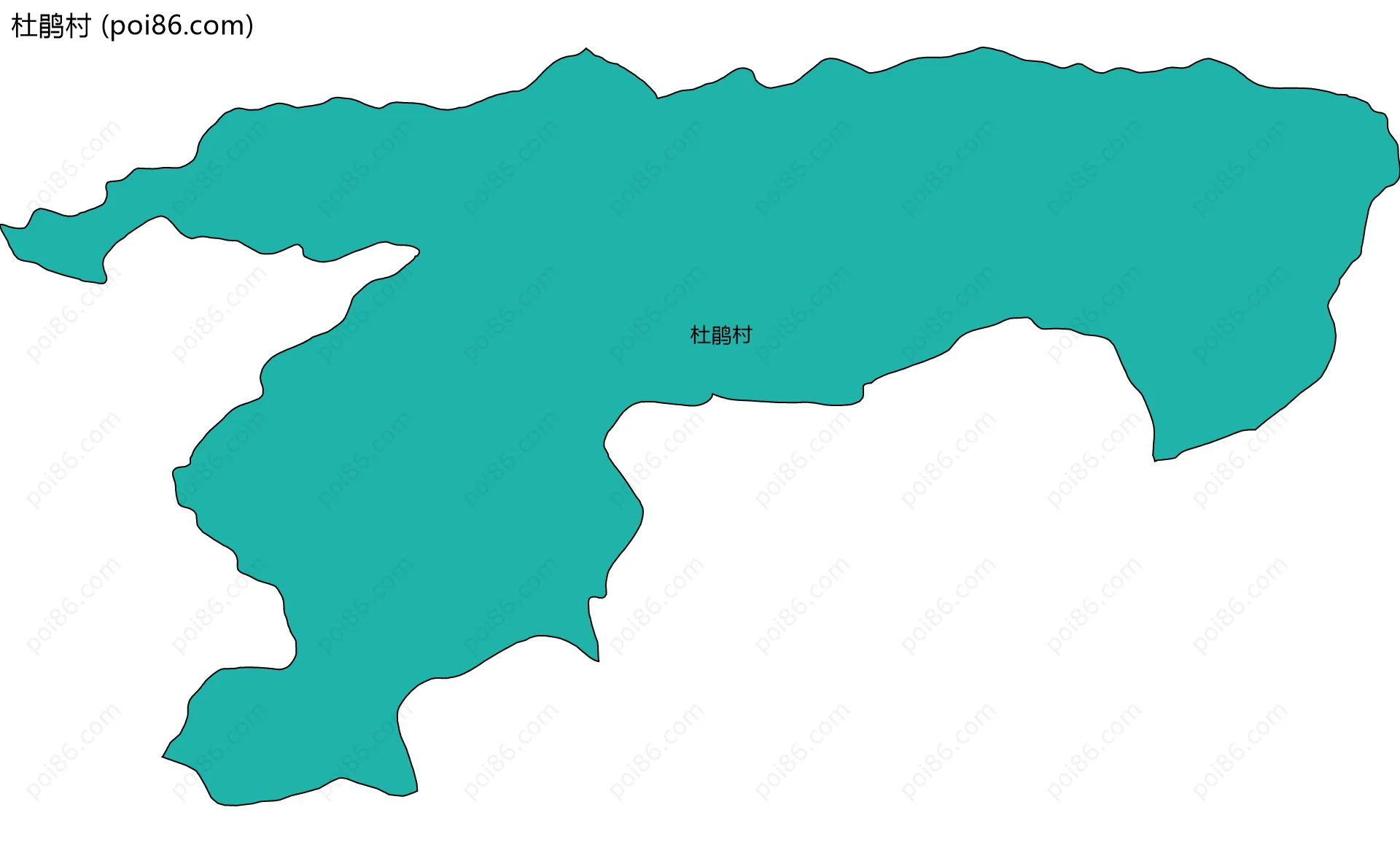 杜鹃村边界地图