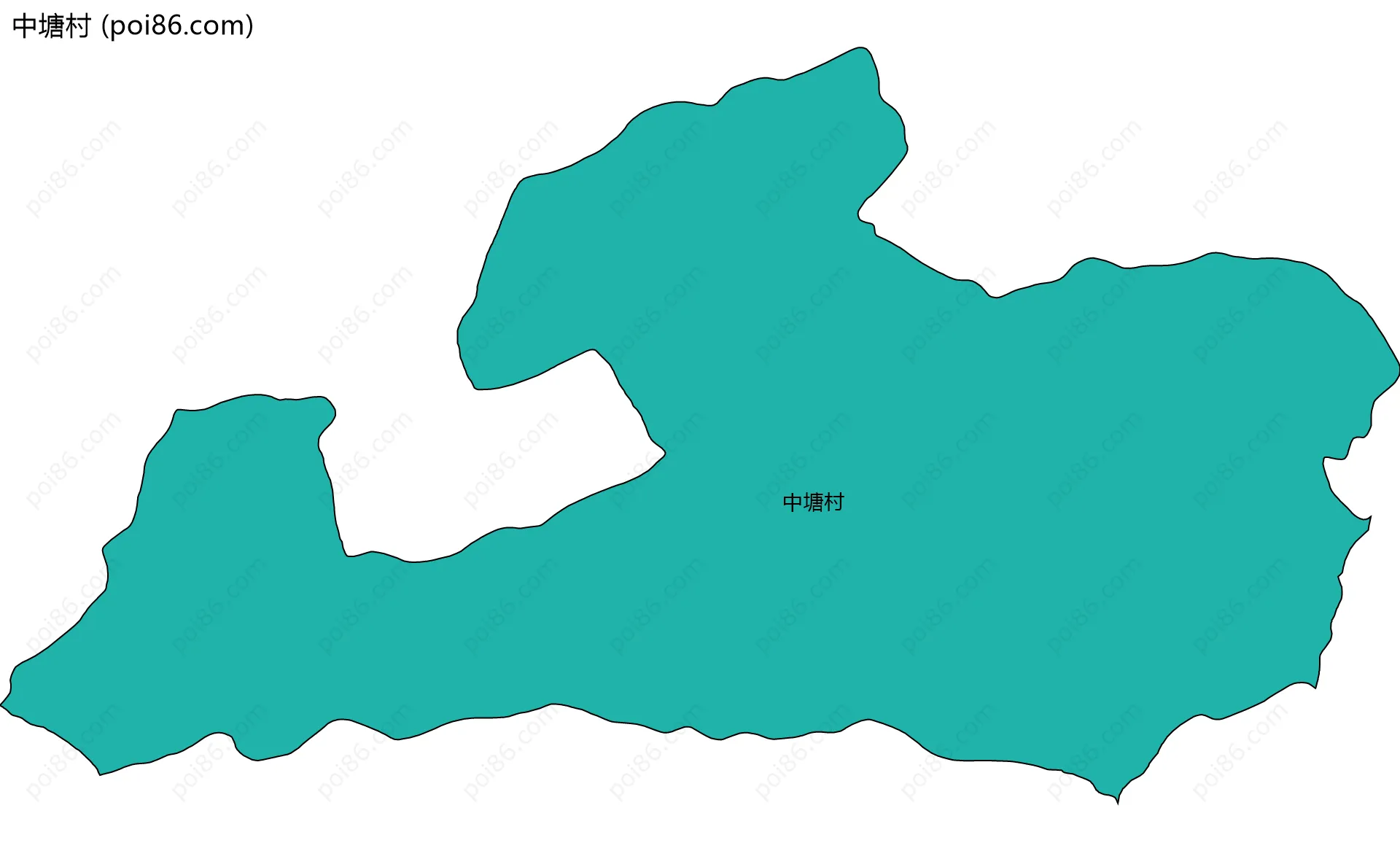 中塘村边界地图