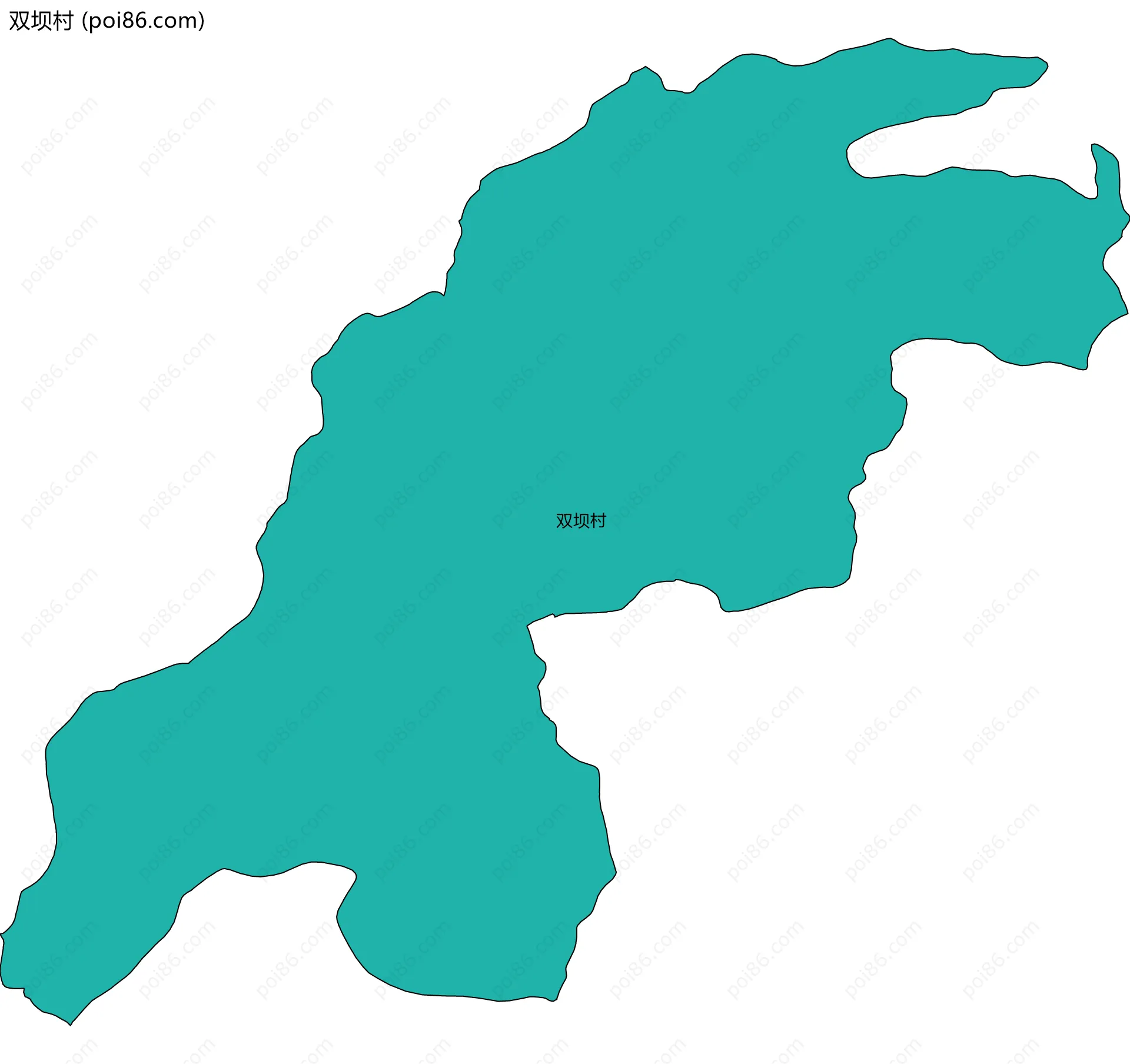双坝村边界地图