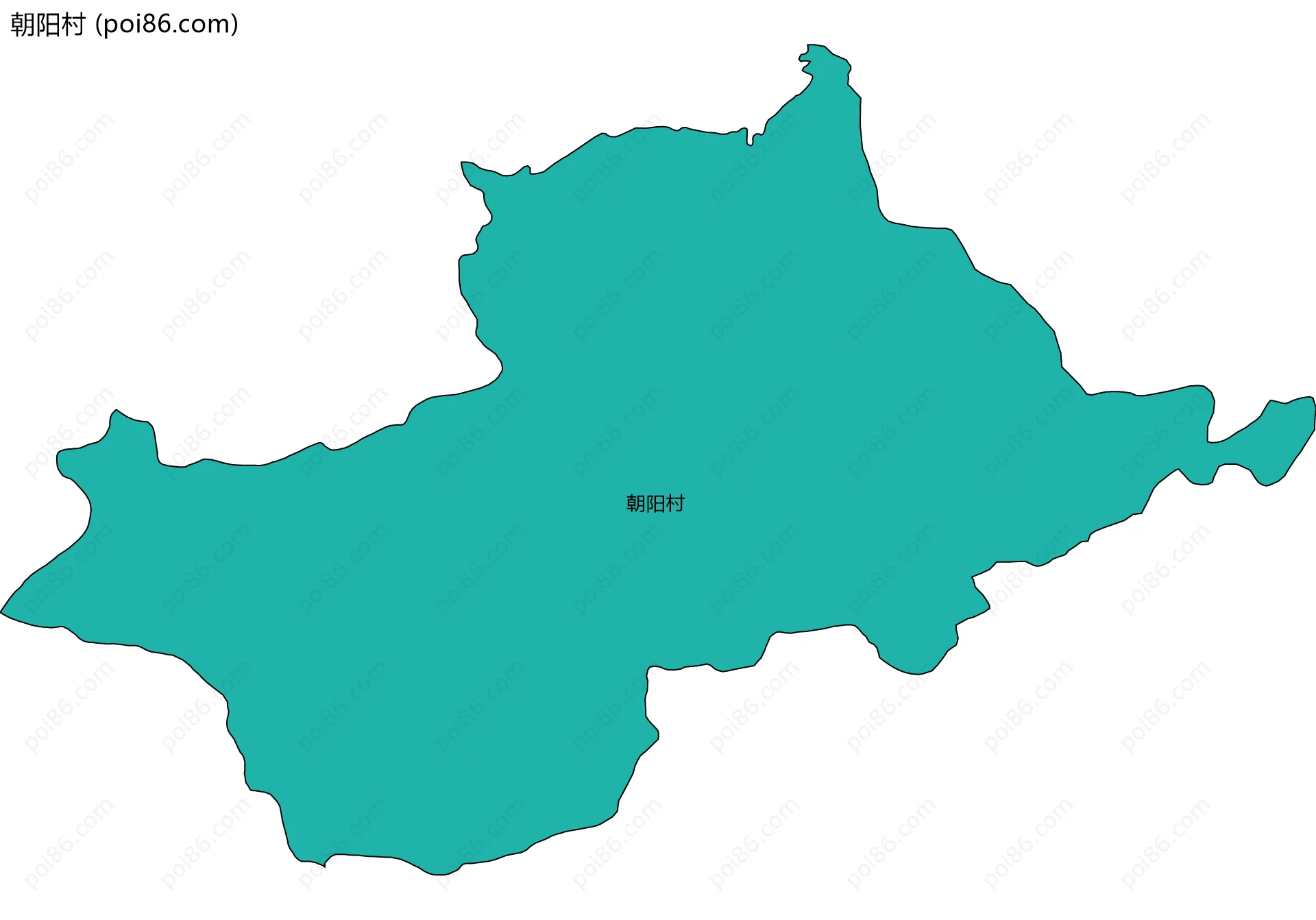 朝阳村边界地图