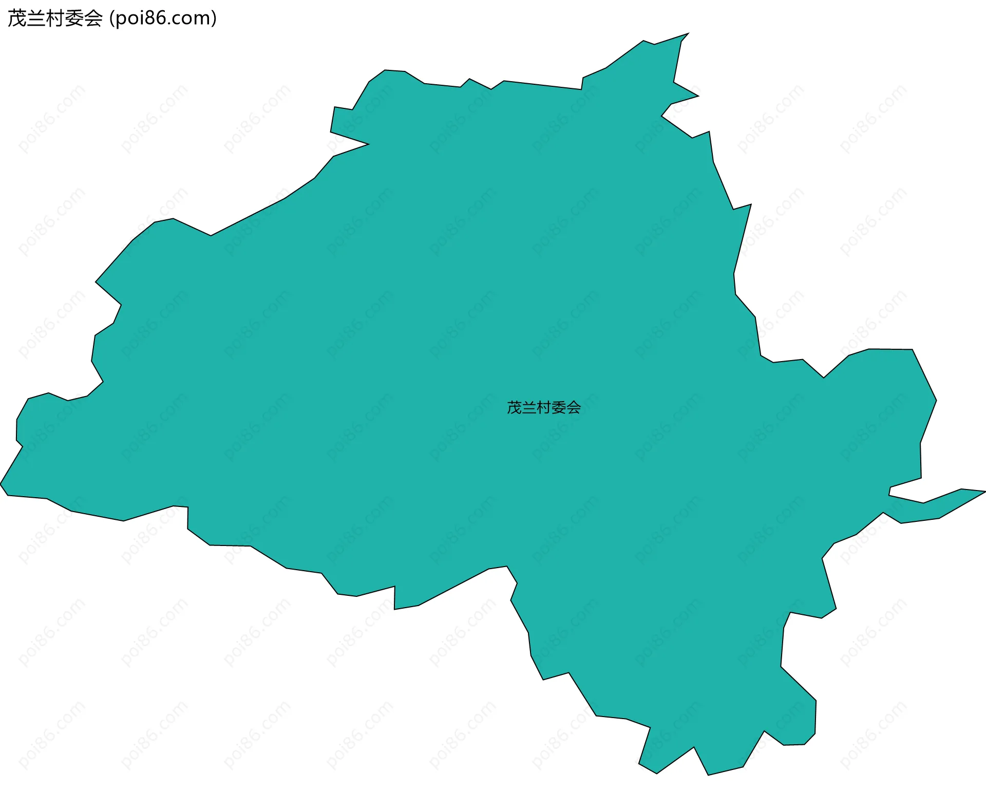 茂兰村委会边界地图