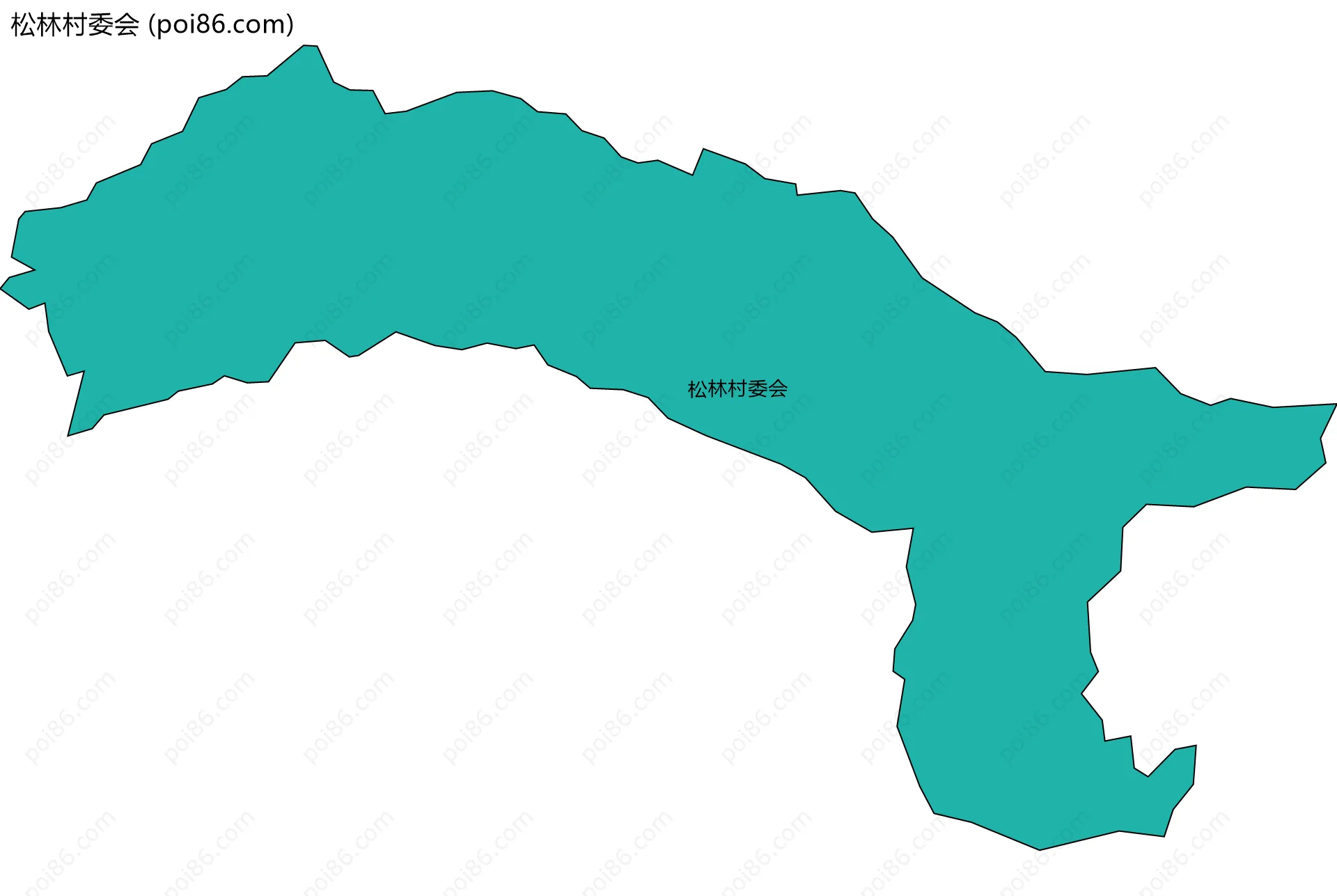 松林村委会边界地图