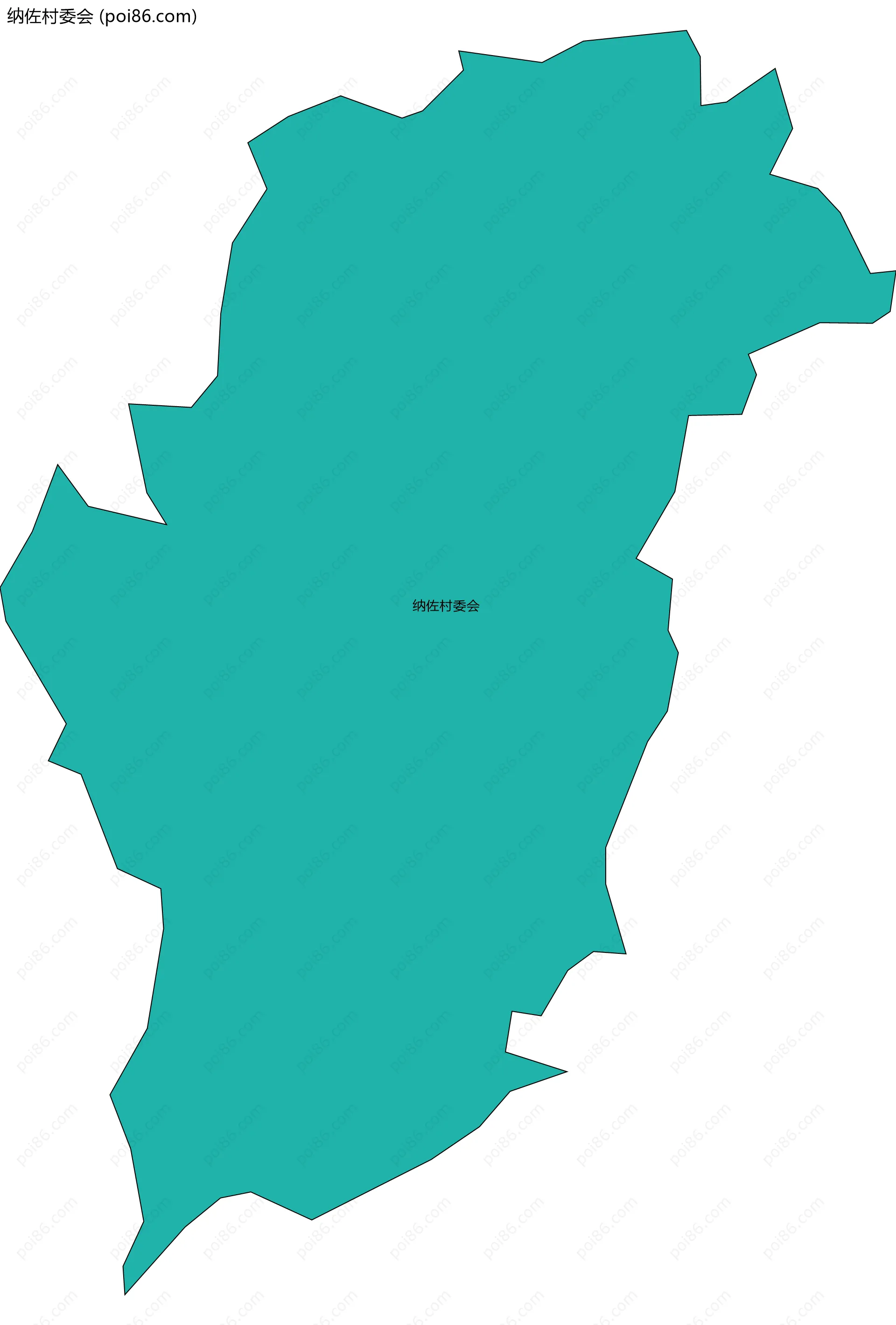纳佐村委会边界地图