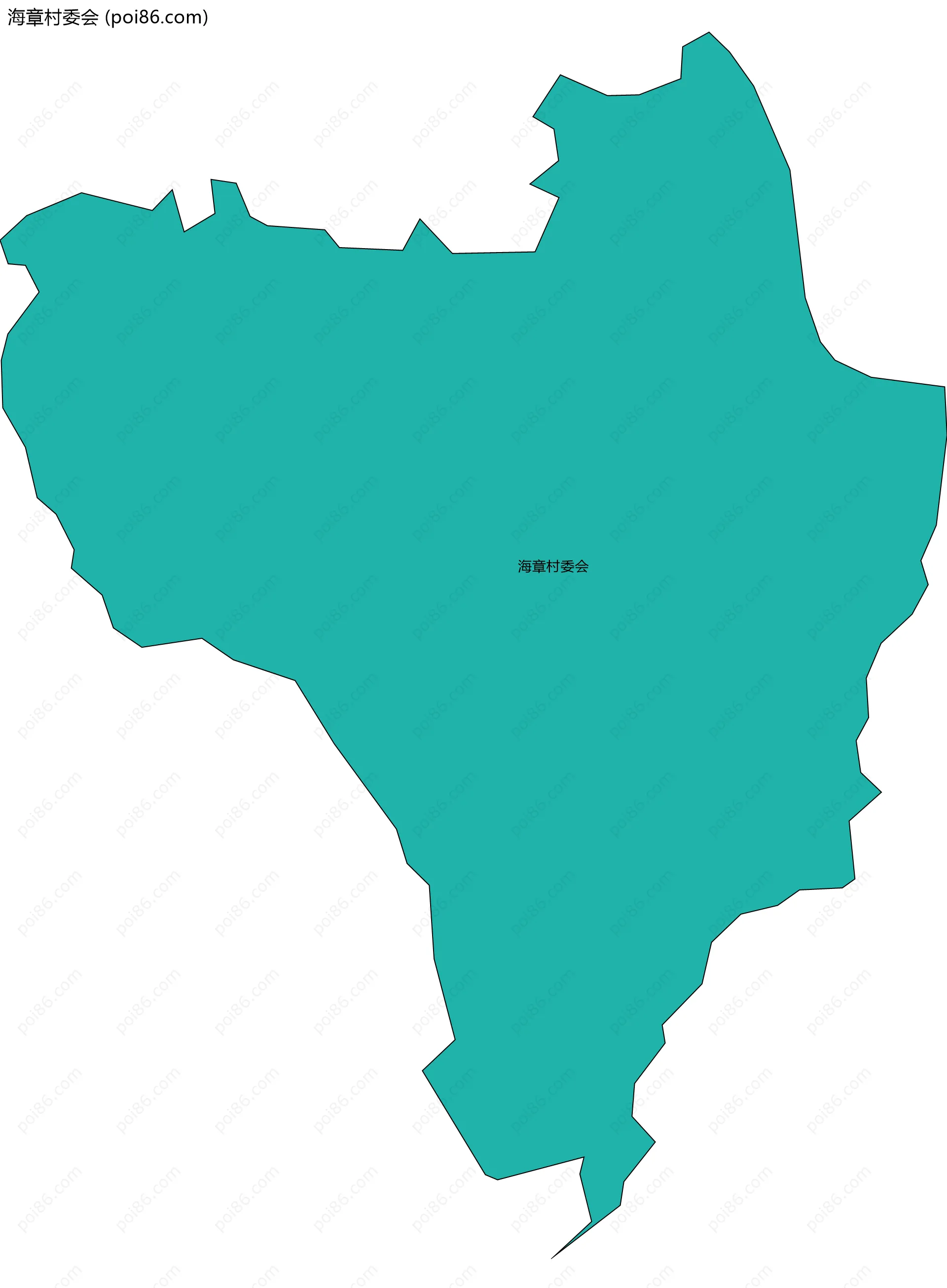 海章村委会边界地图