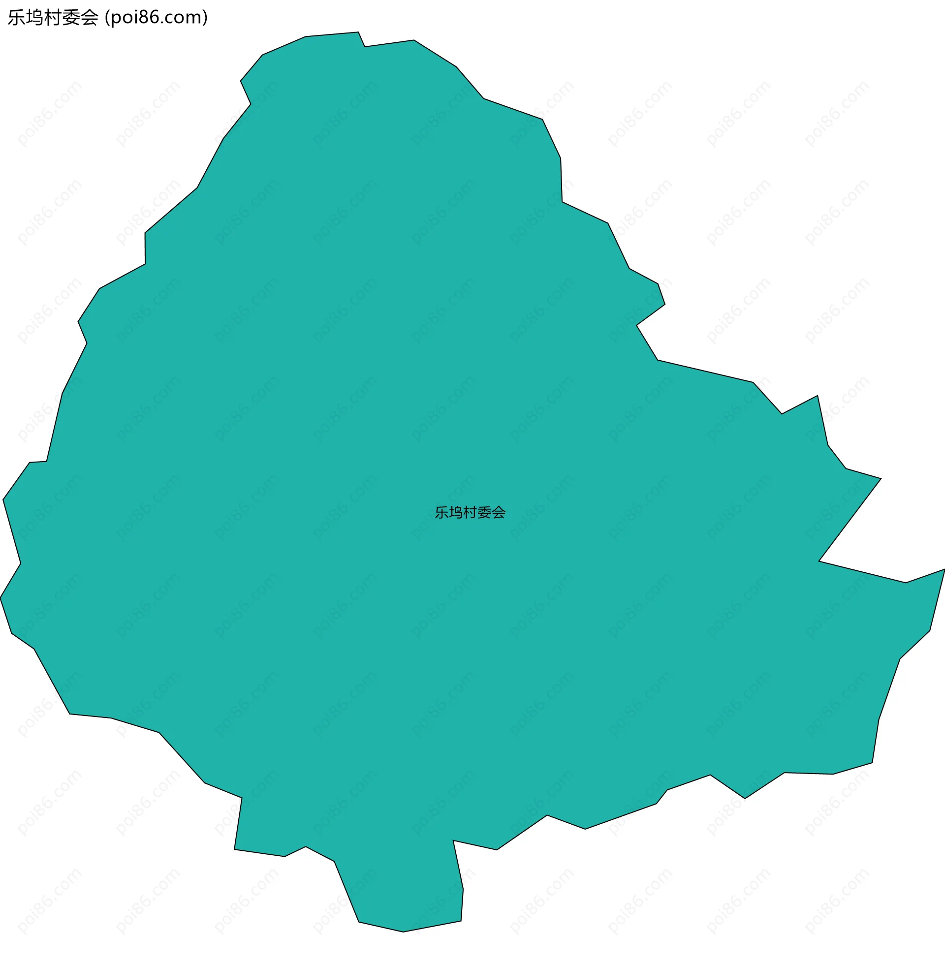 乐坞村委会边界地图