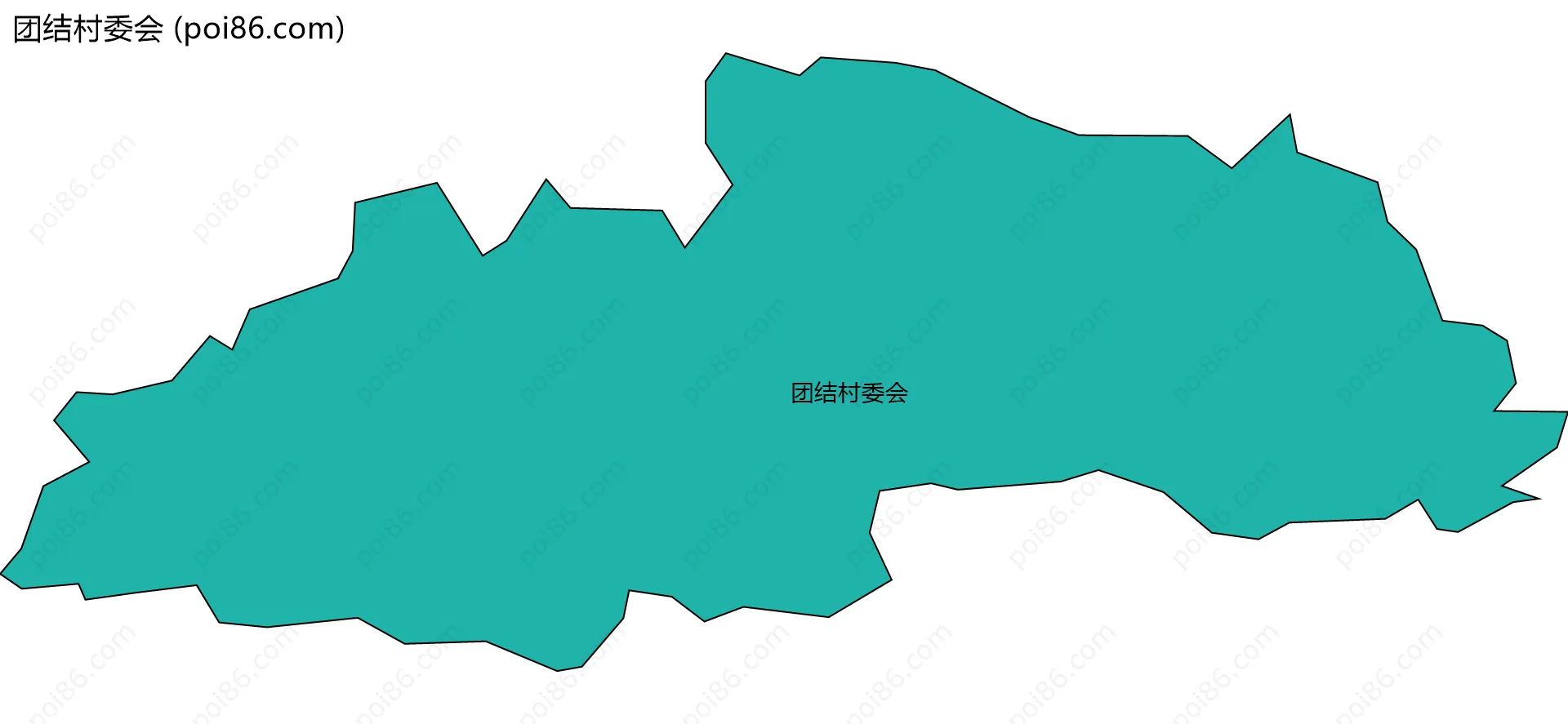 团结村委会边界地图