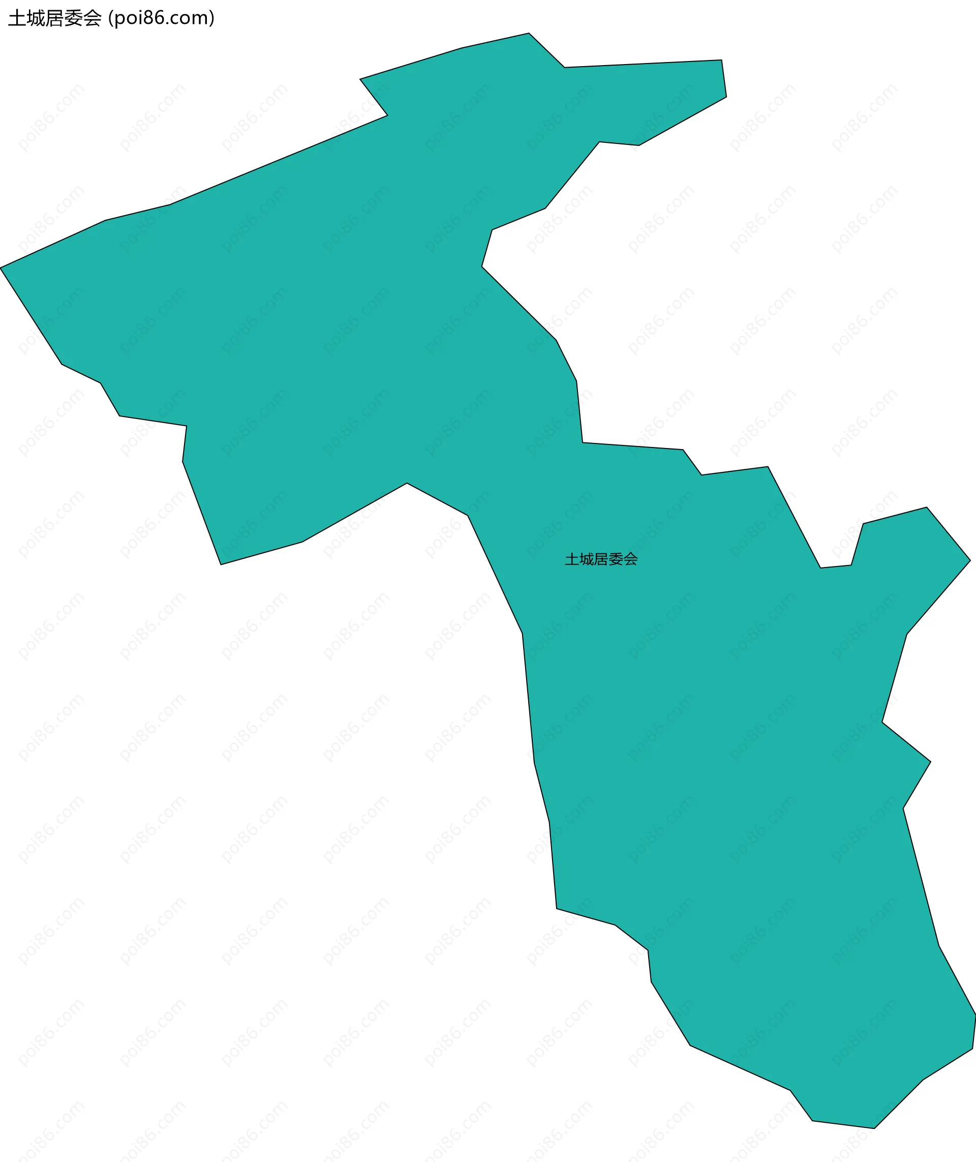 土城居委会边界地图