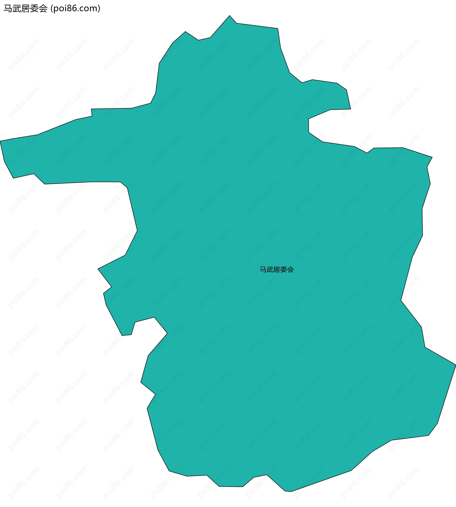 马武居委会边界地图