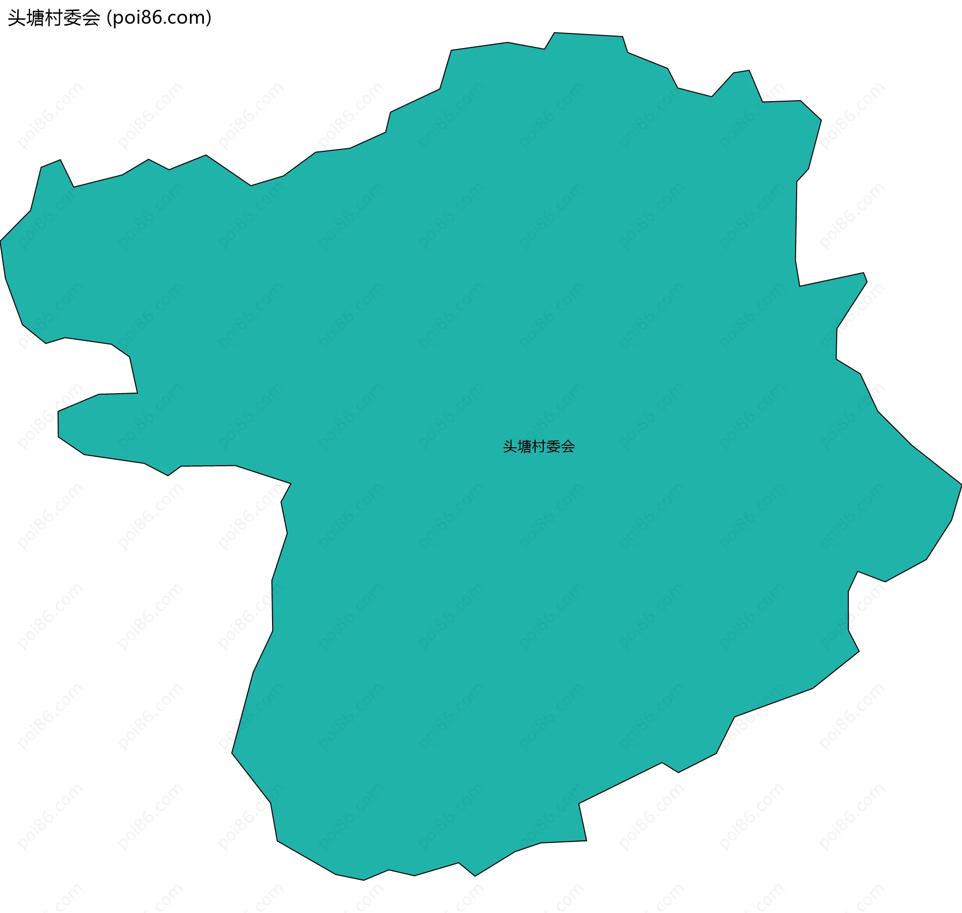 头塘村委会边界地图