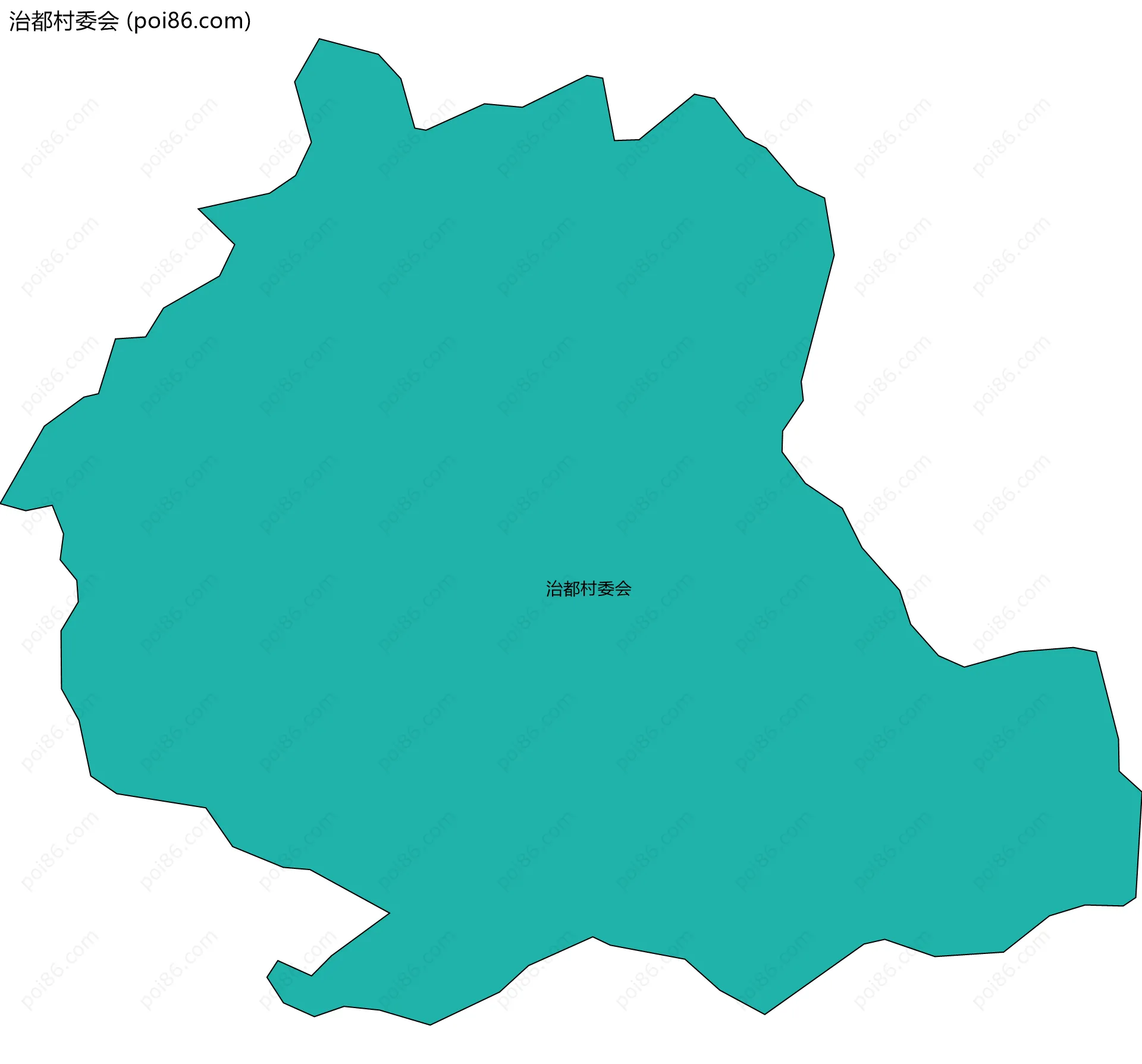 治都村委会边界地图