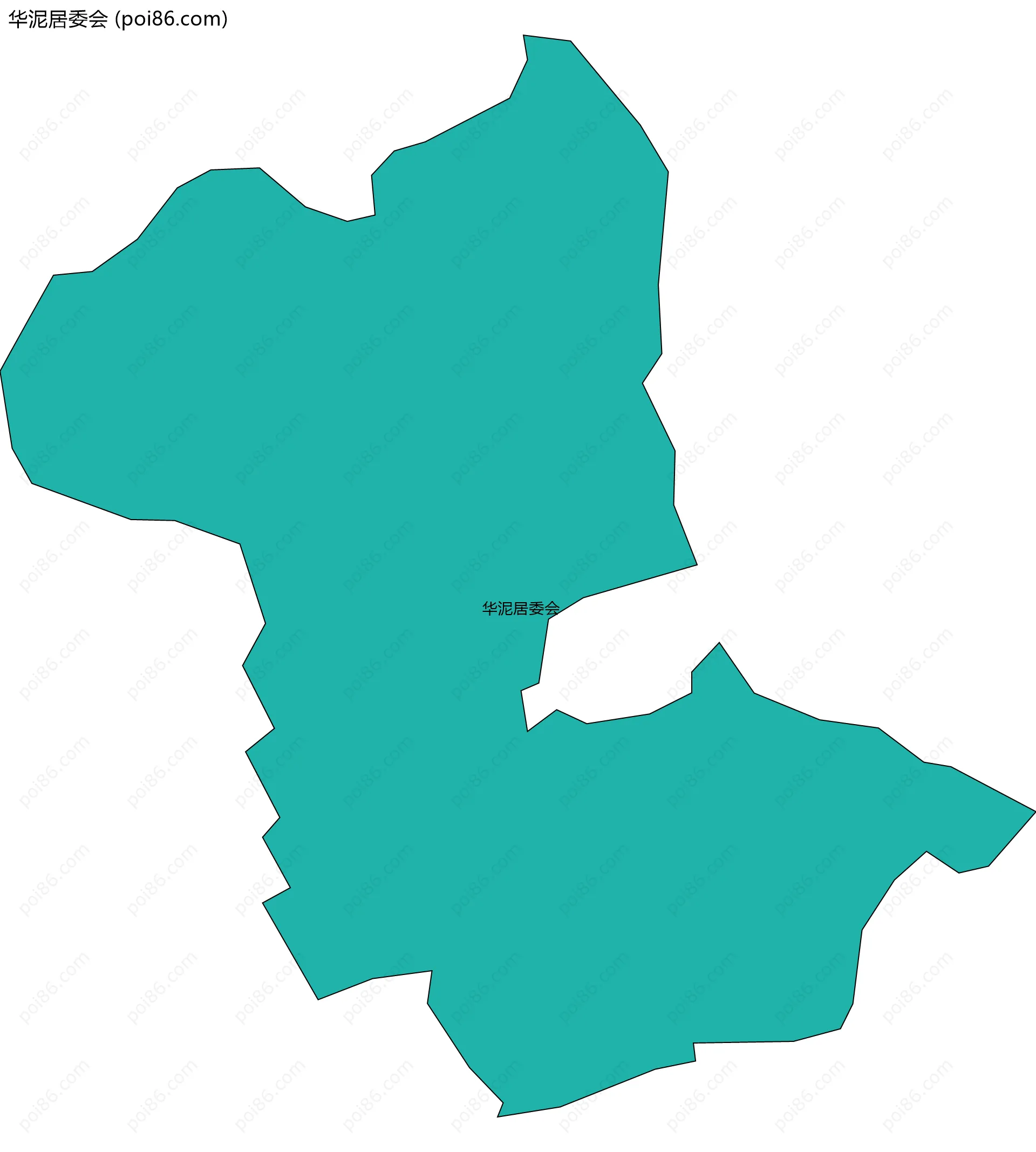 华泥居委会边界地图