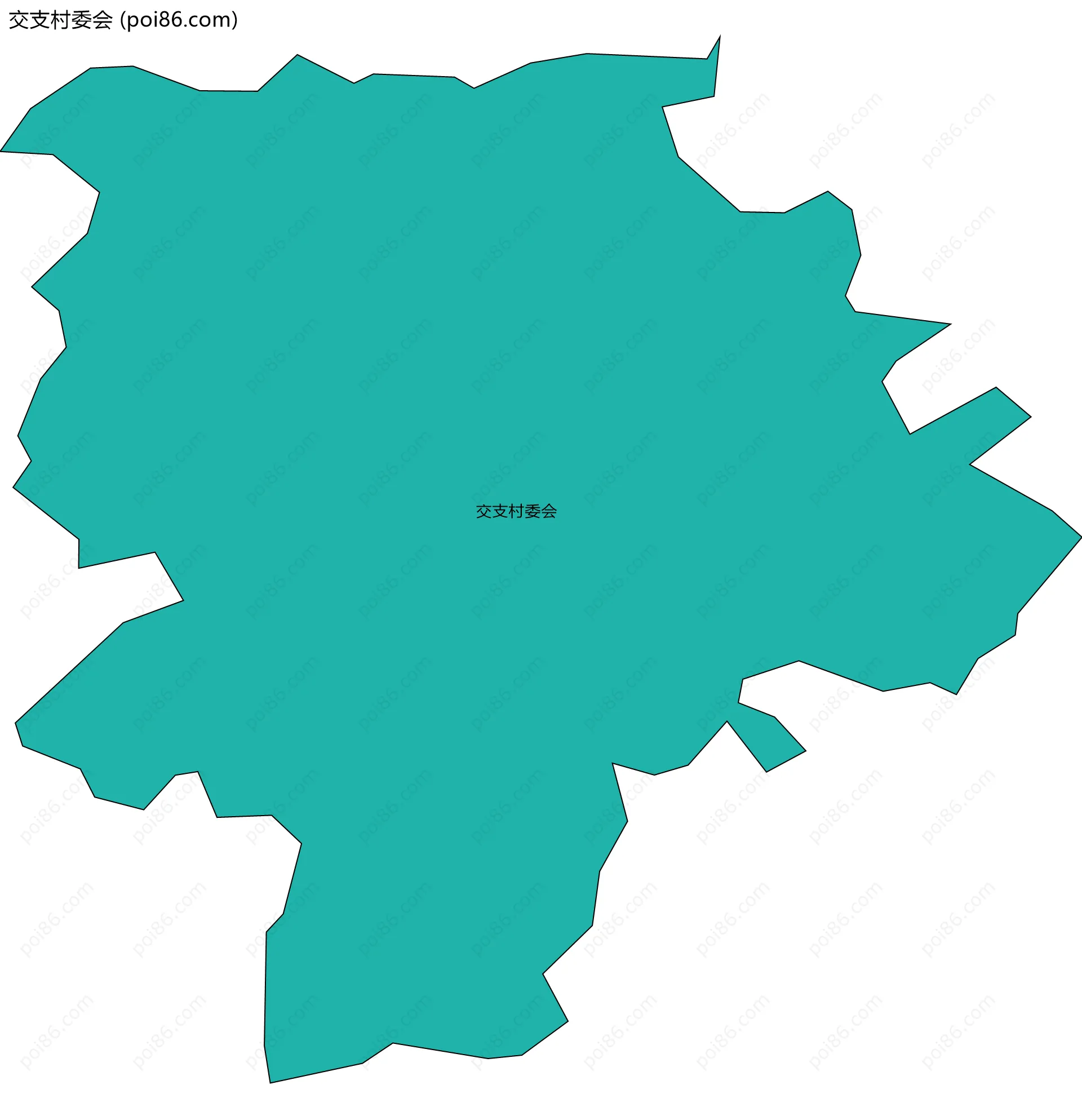 交支村委会边界地图