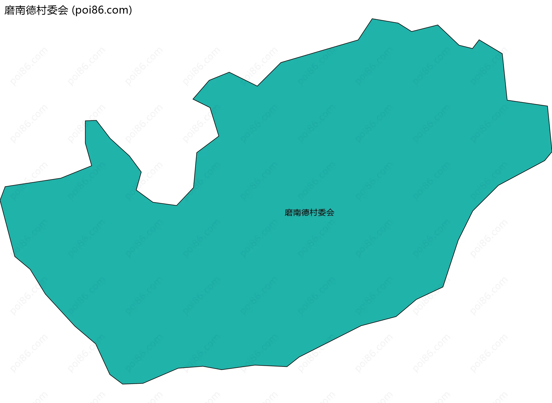 磨南德村委会边界地图
