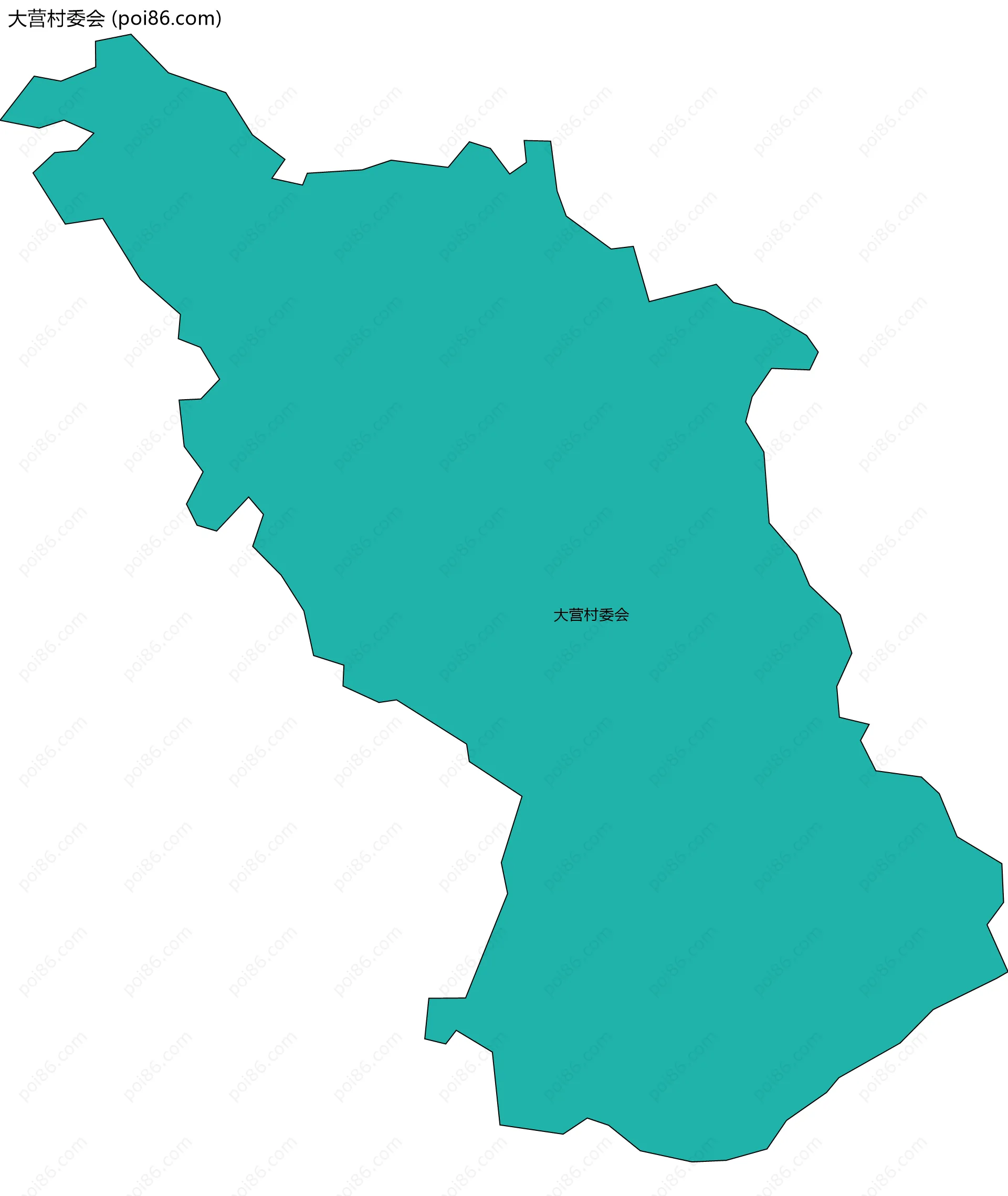 大营村委会边界地图