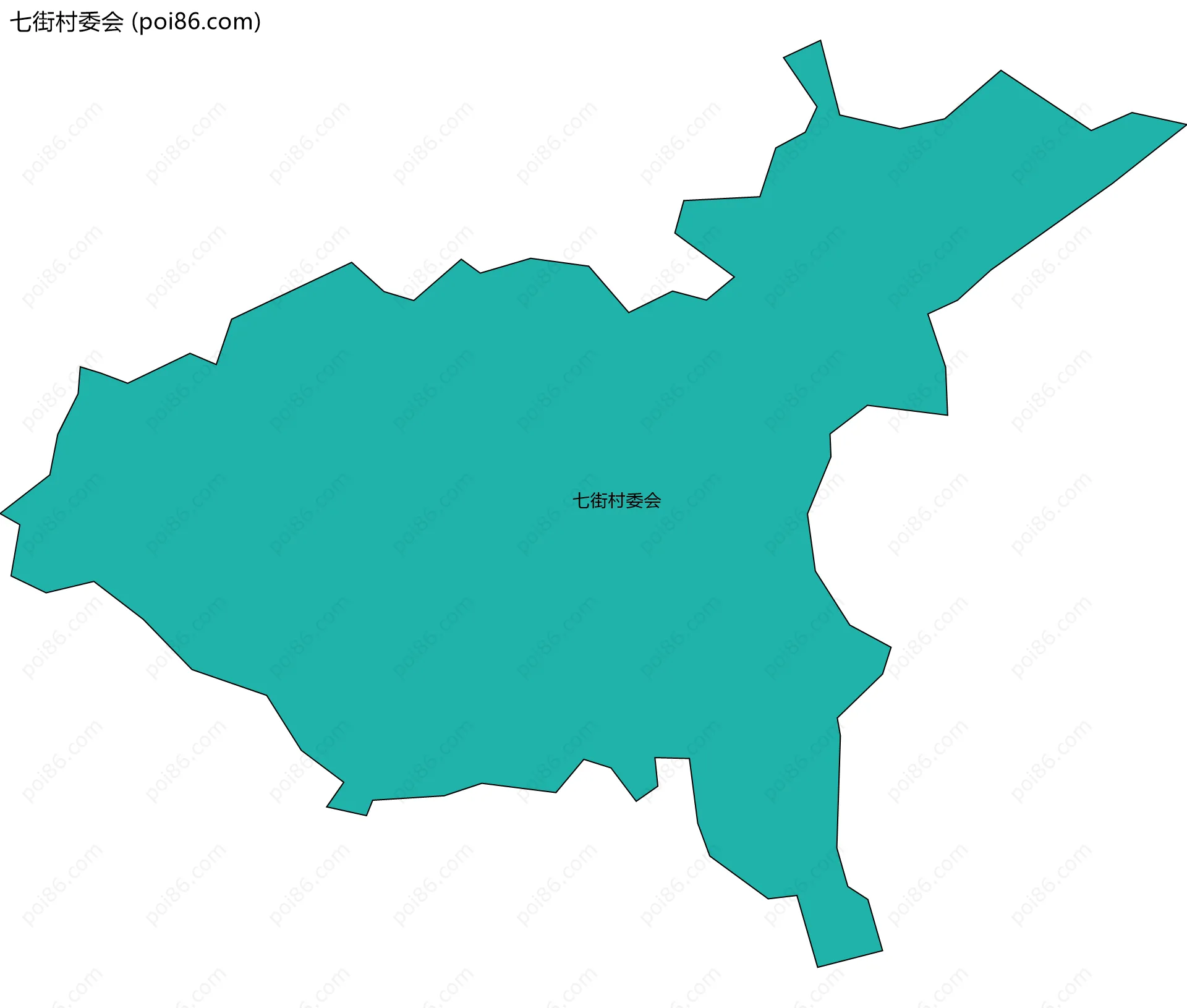 七街村委会边界地图