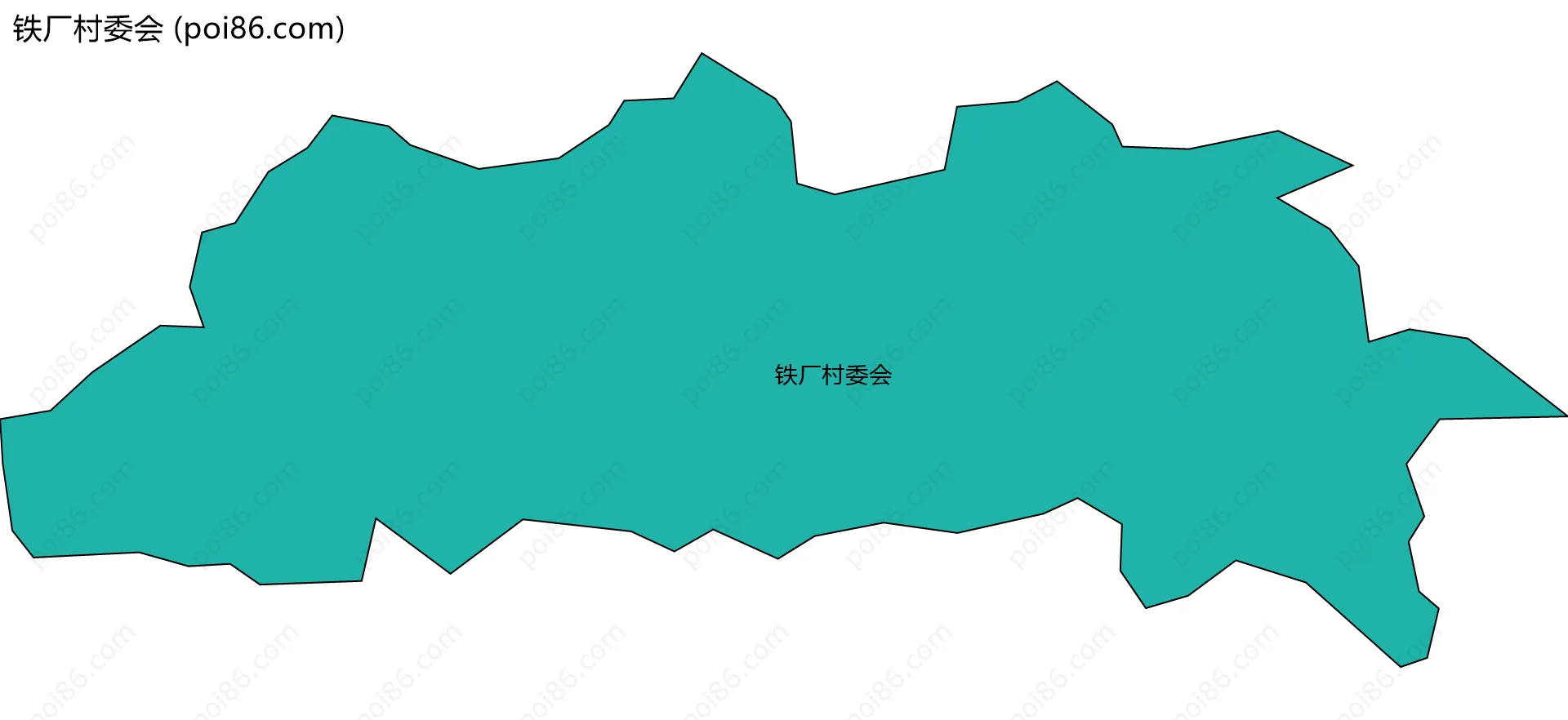 铁厂村委会边界地图