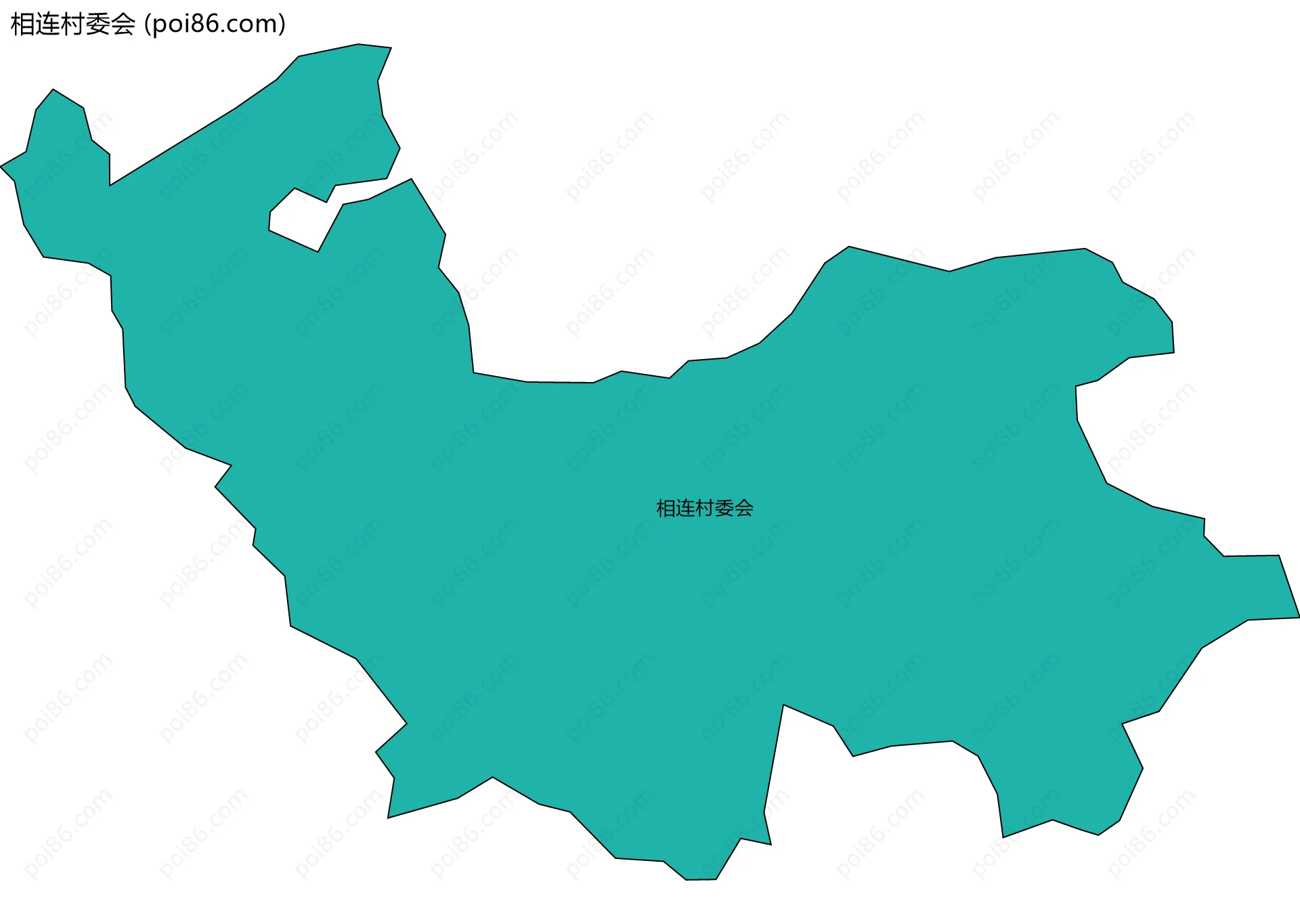 相连村委会边界地图