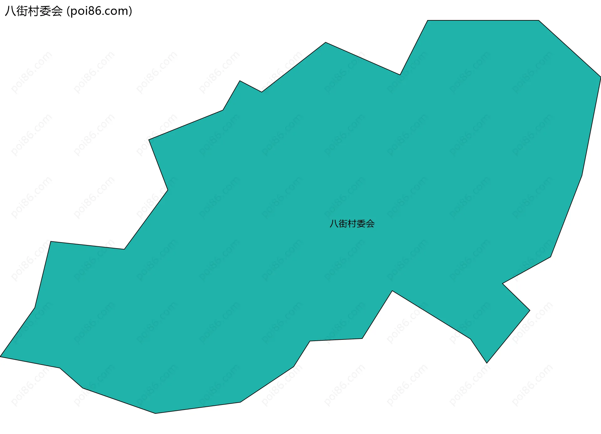 八街村委会边界地图
