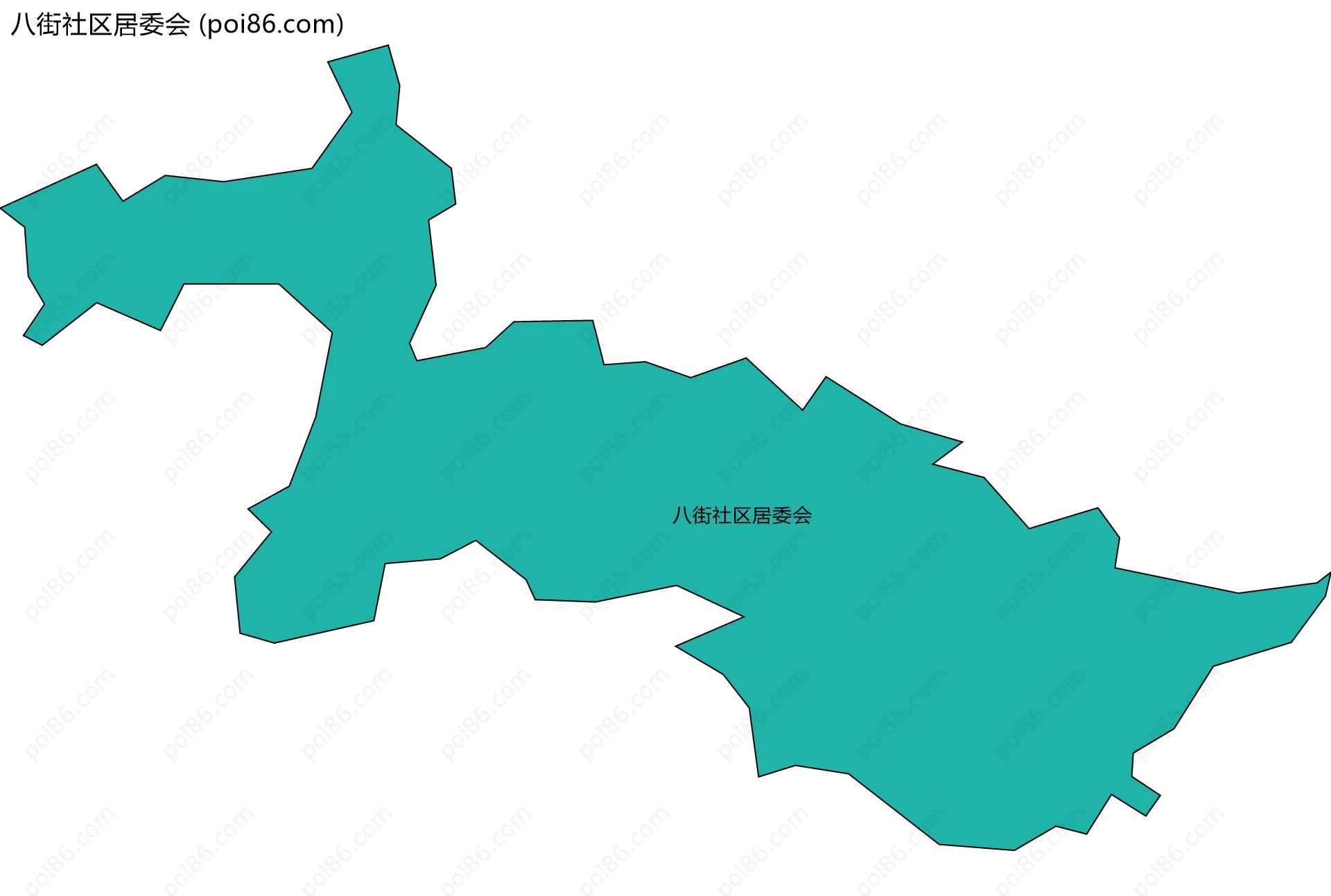 八街社区居委会边界地图