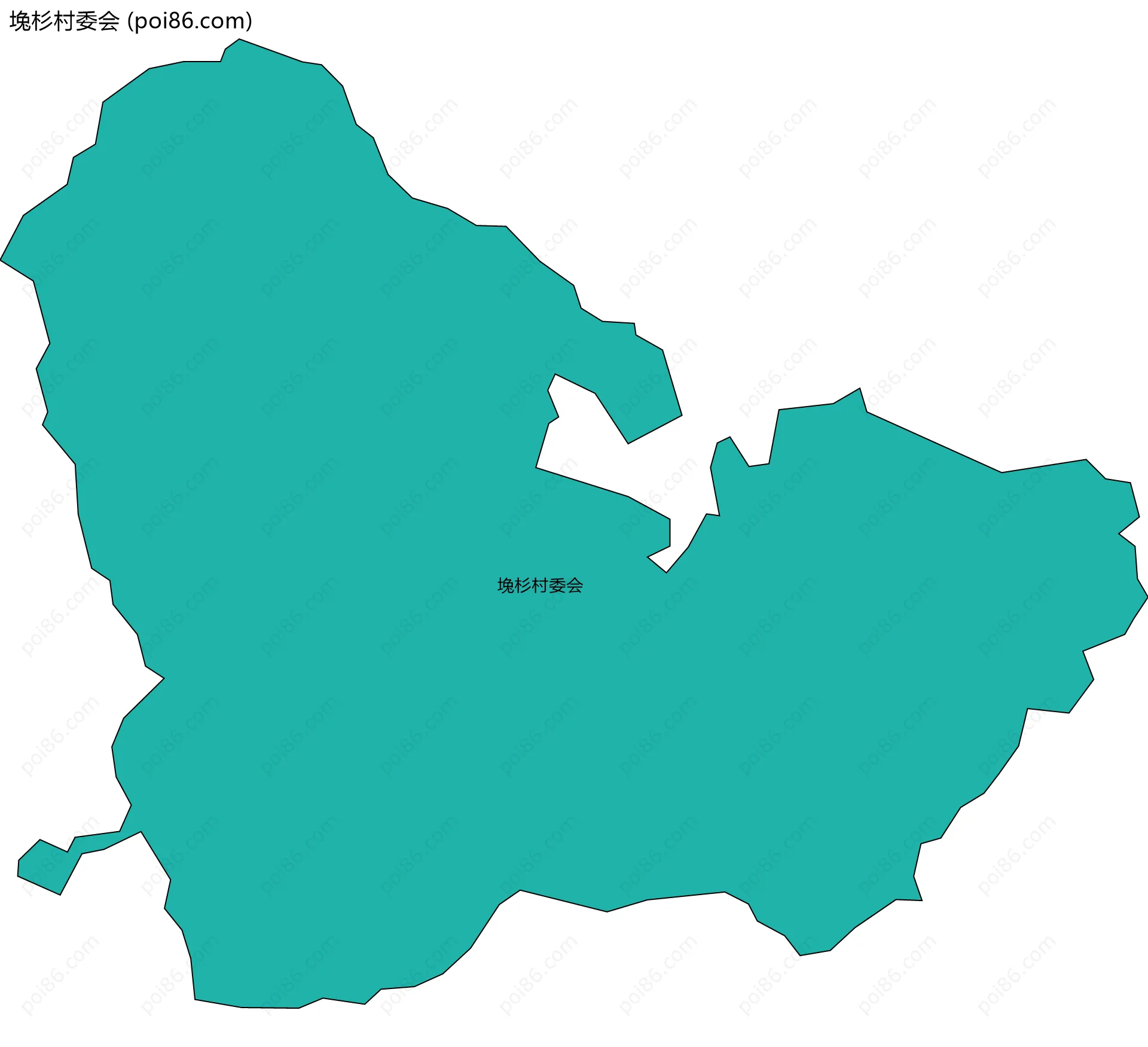 堍杉村委会边界地图