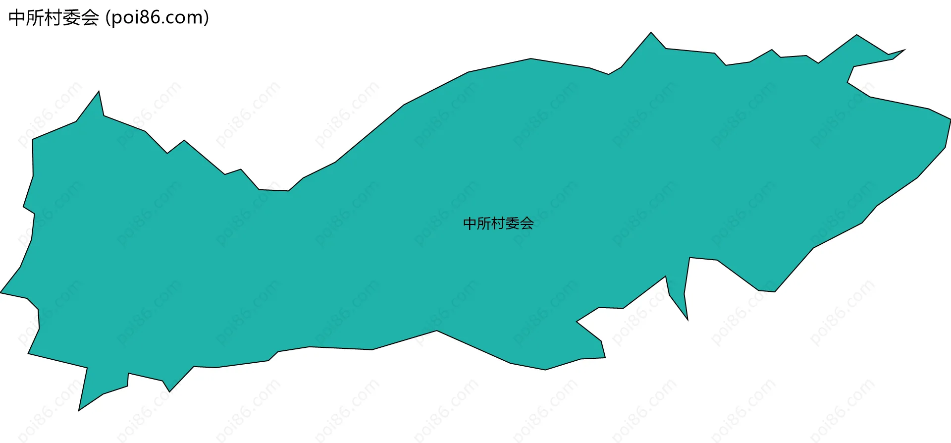 中所村委会边界地图