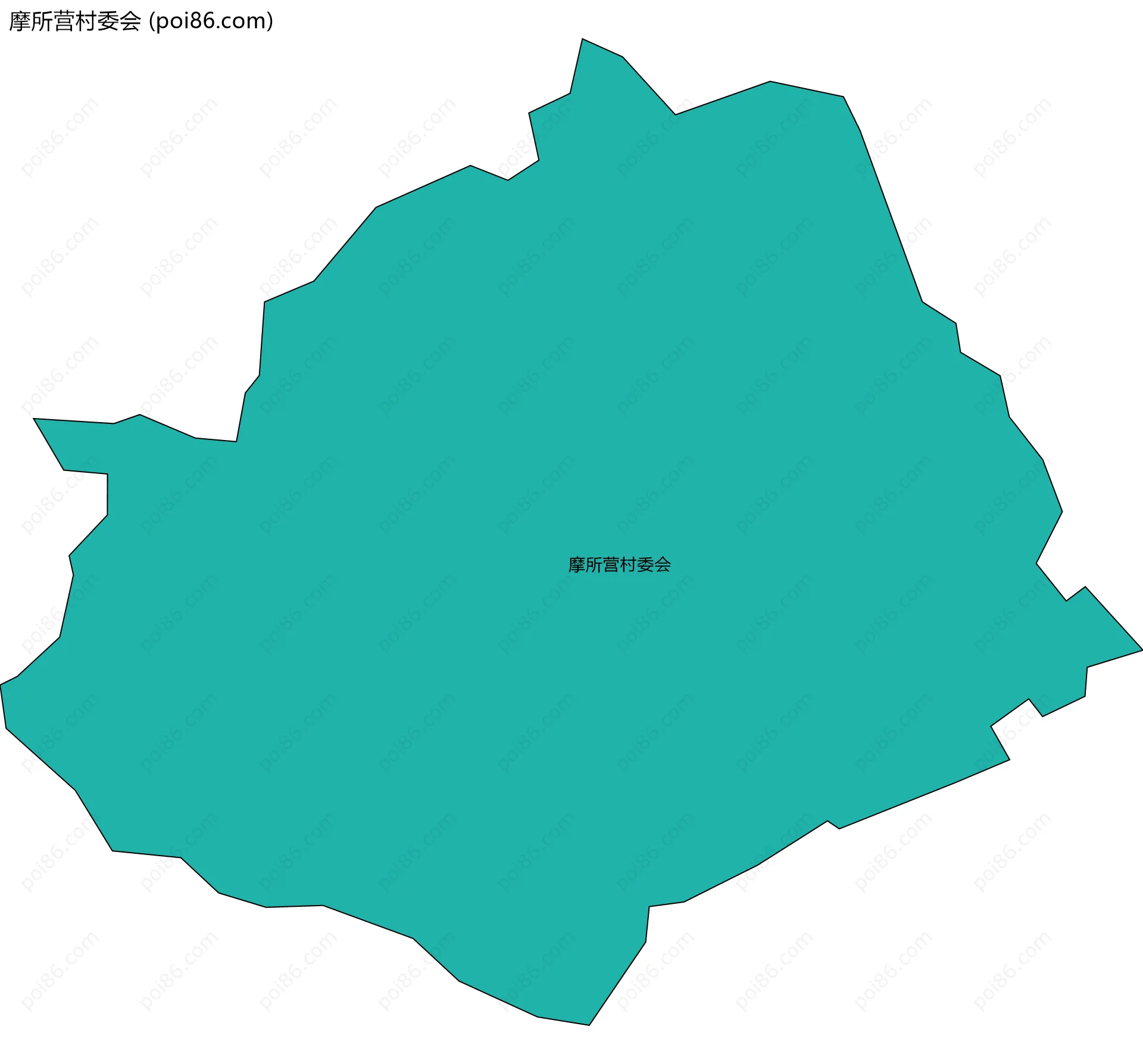 摩所营村委会边界地图