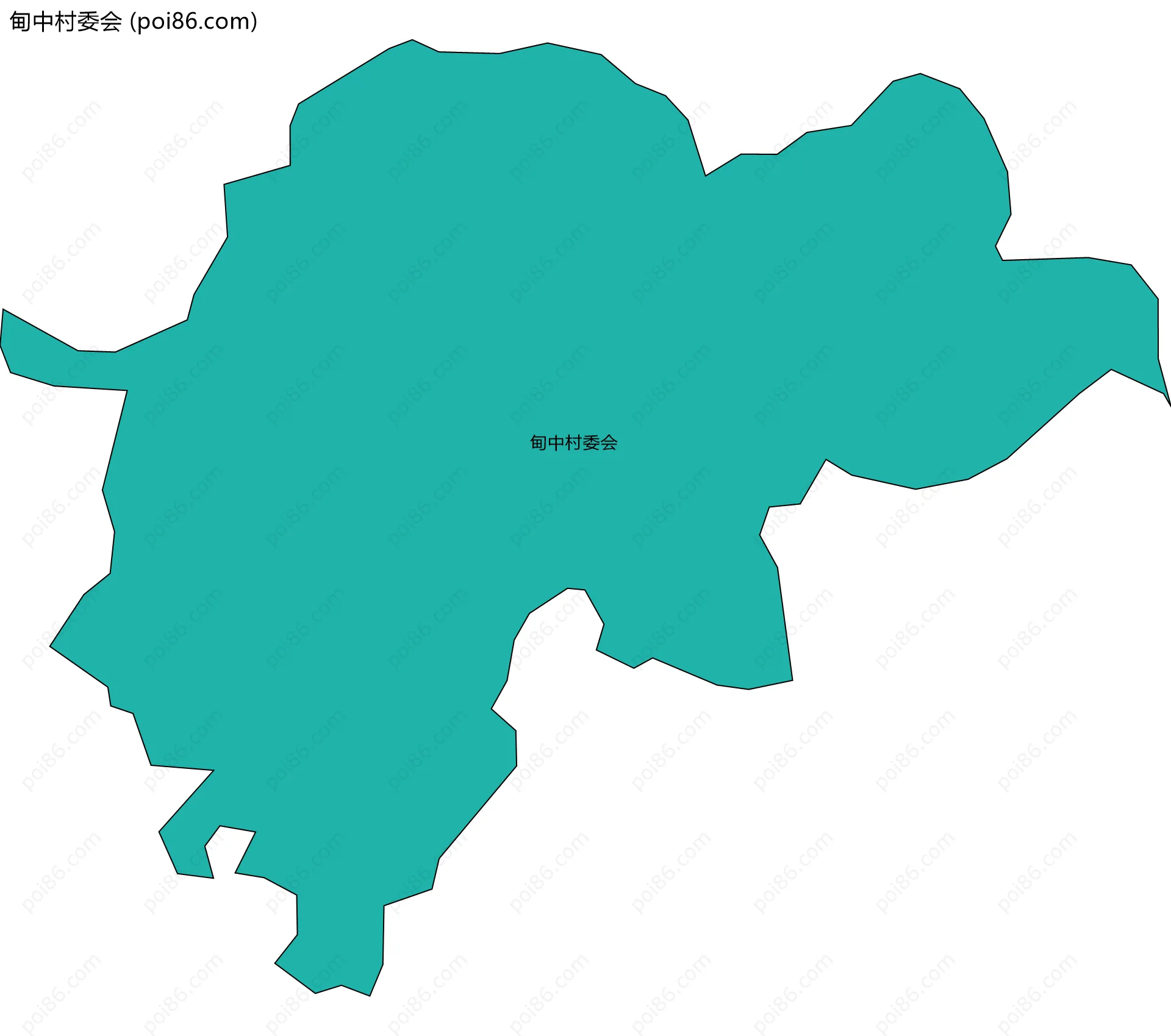 甸中村委会边界地图