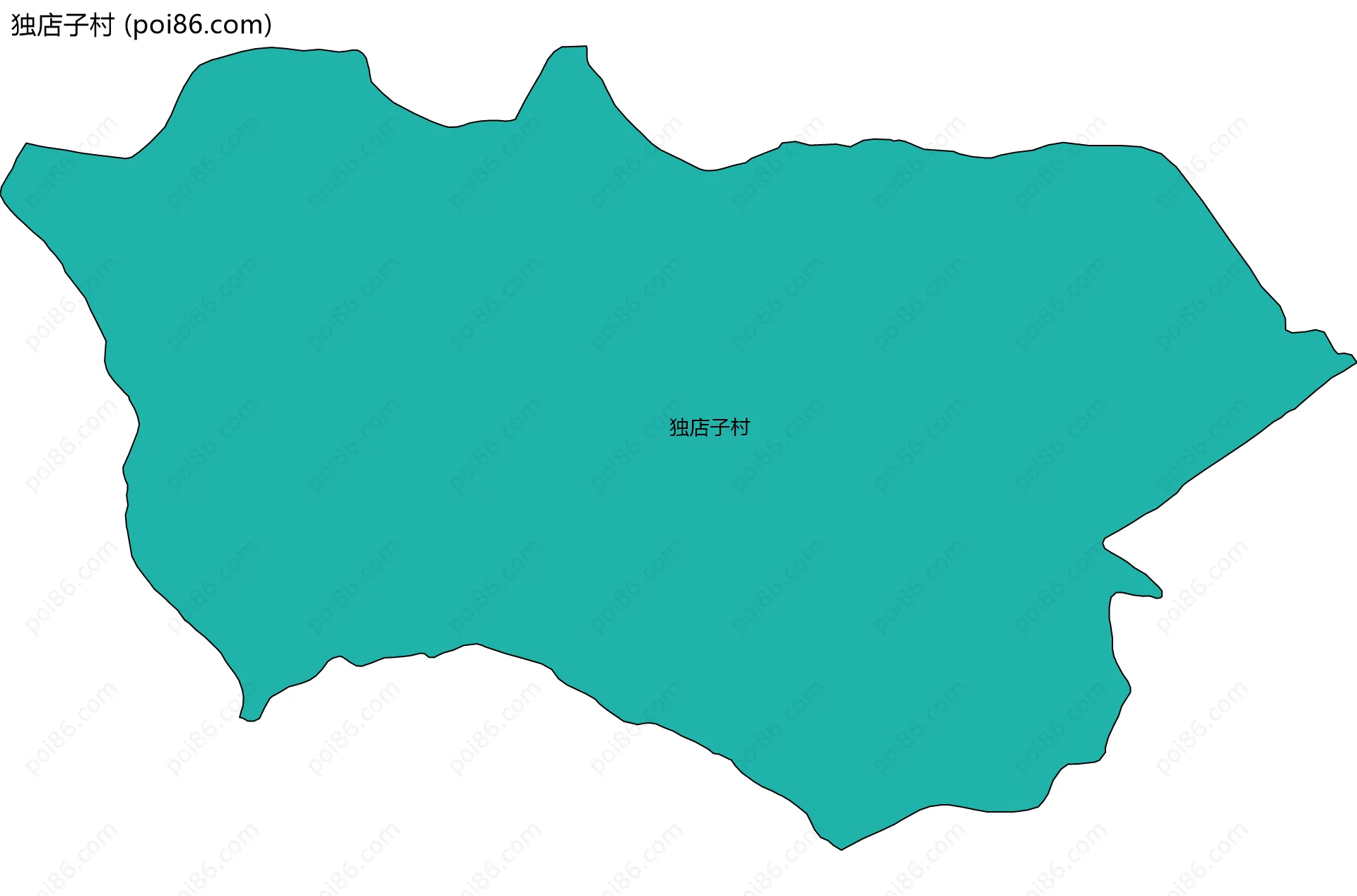 独店子村边界地图