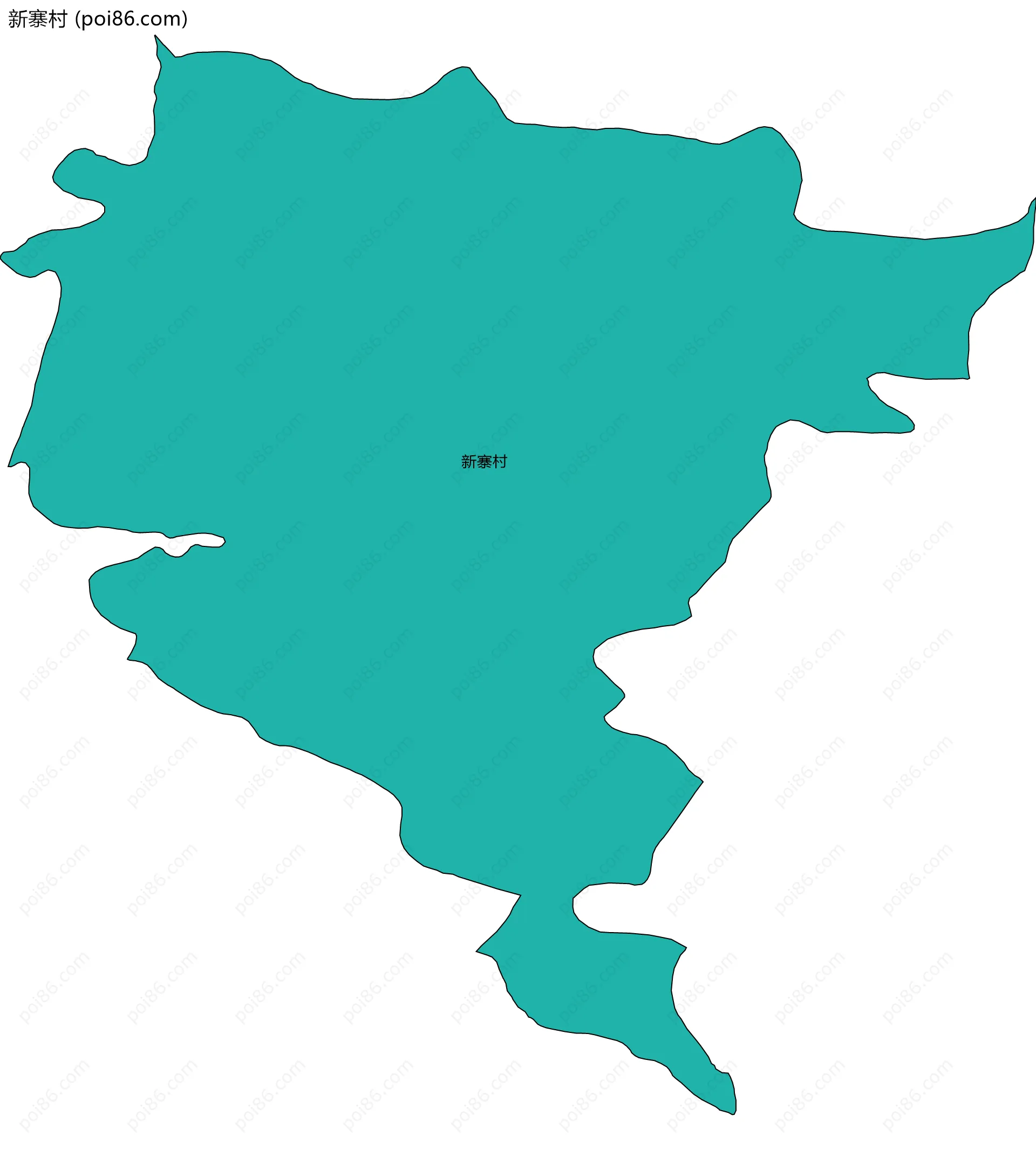 新寨村边界地图