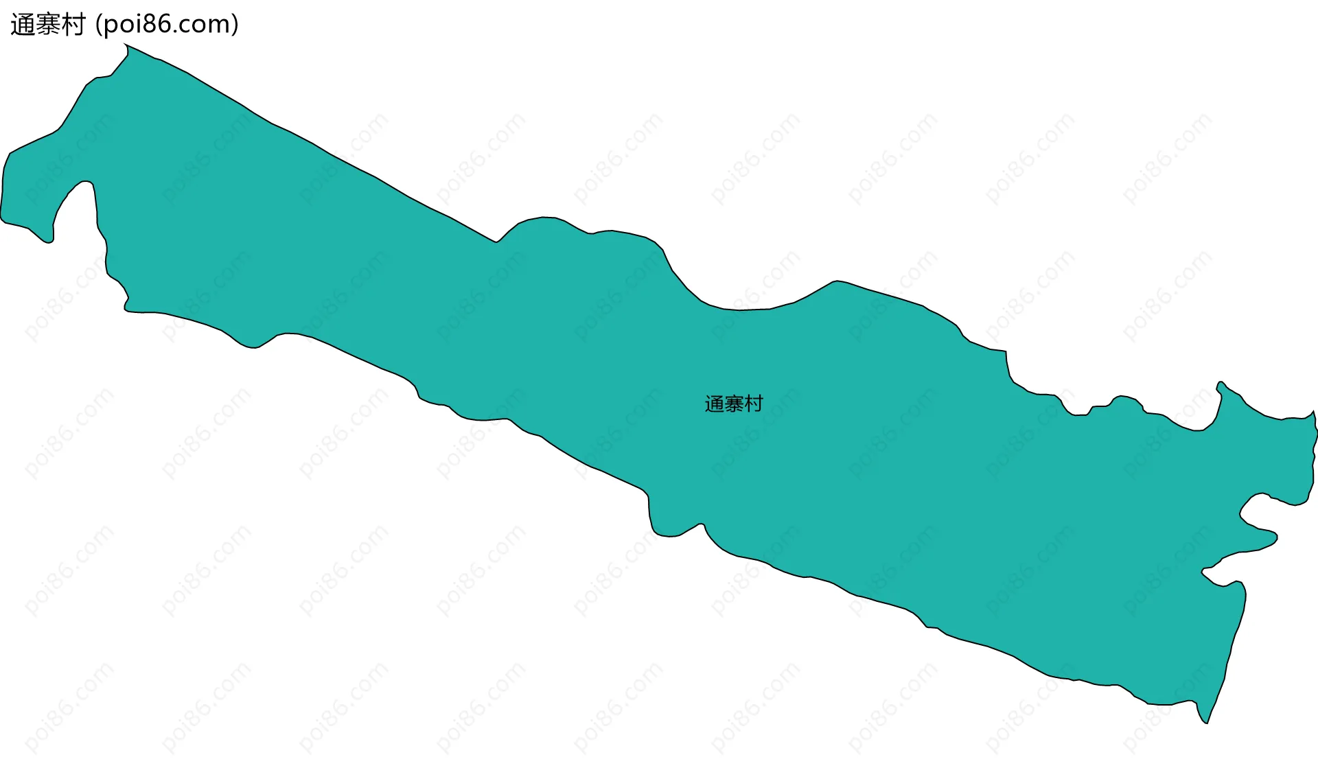 通寨村边界地图