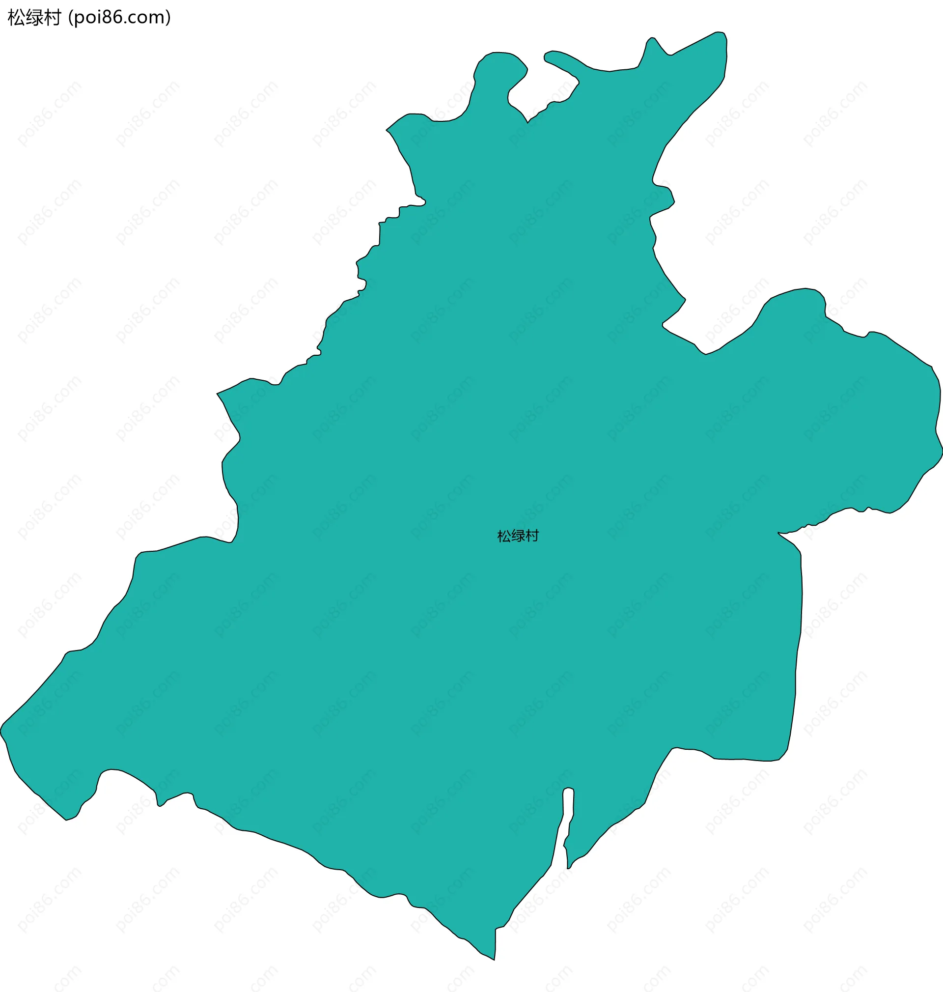 松绿村边界地图