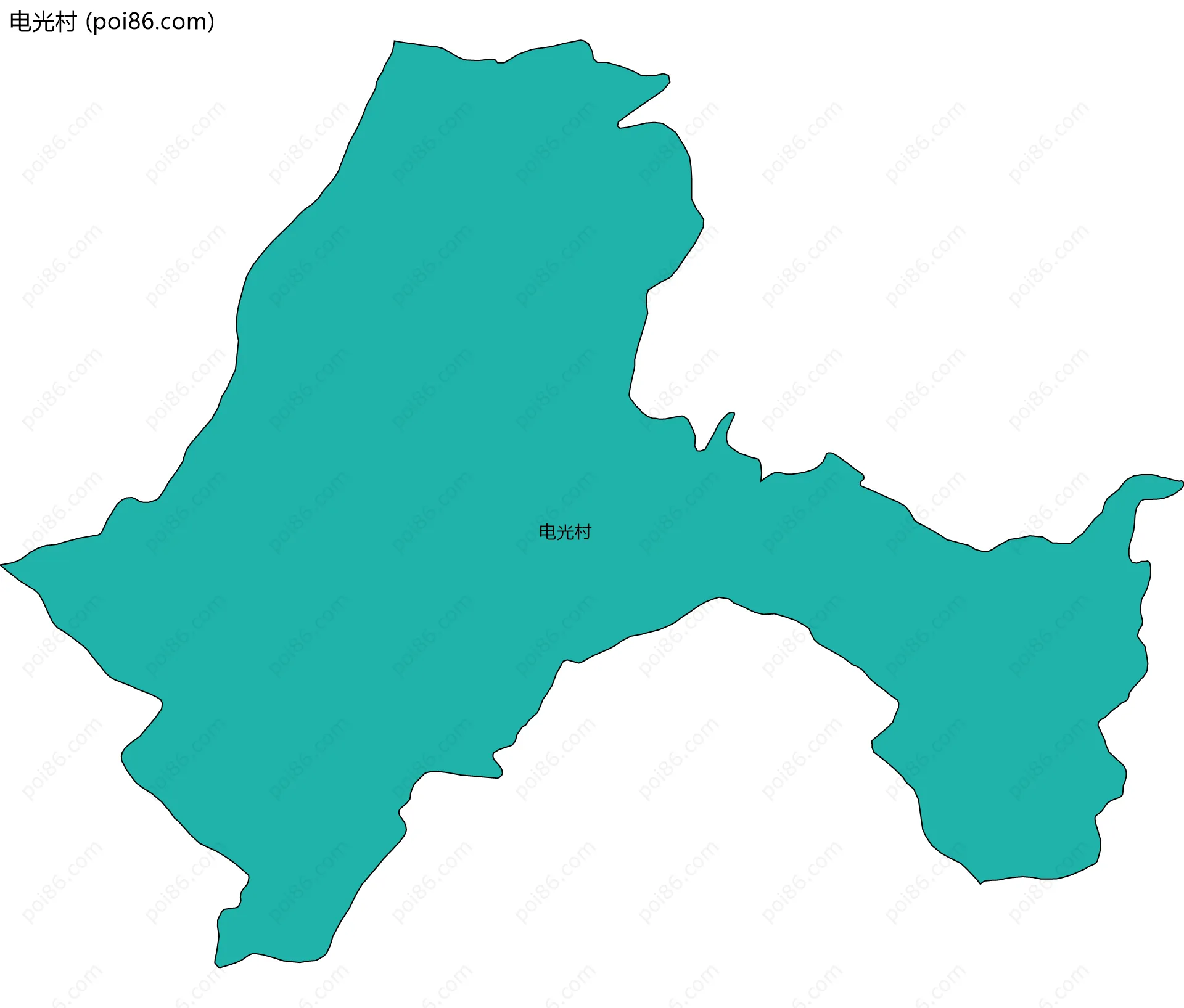 电光村边界地图