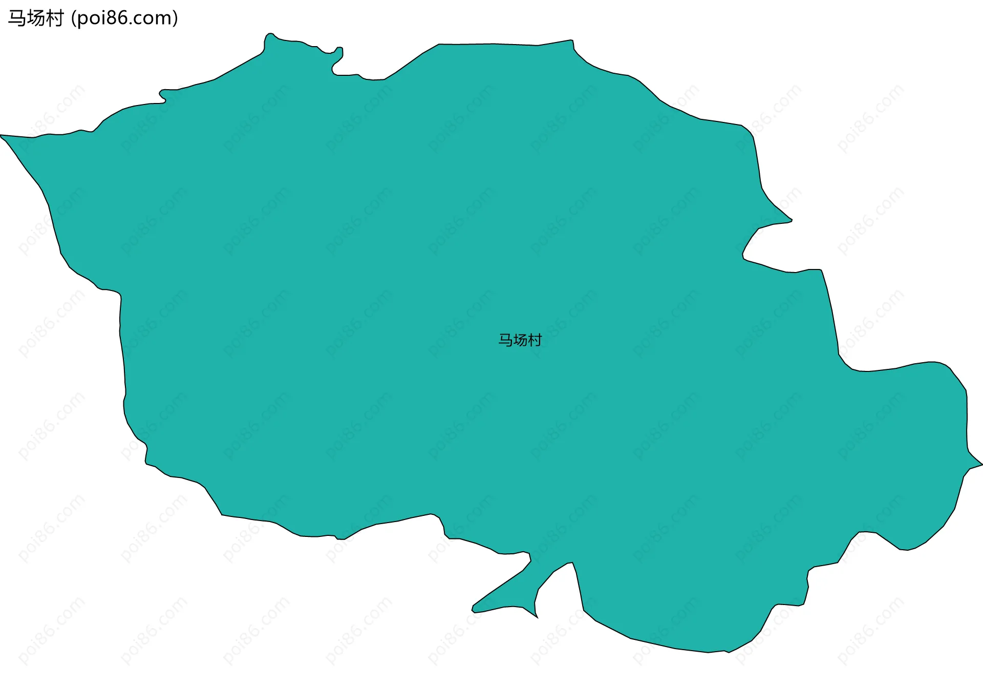 马场村边界地图