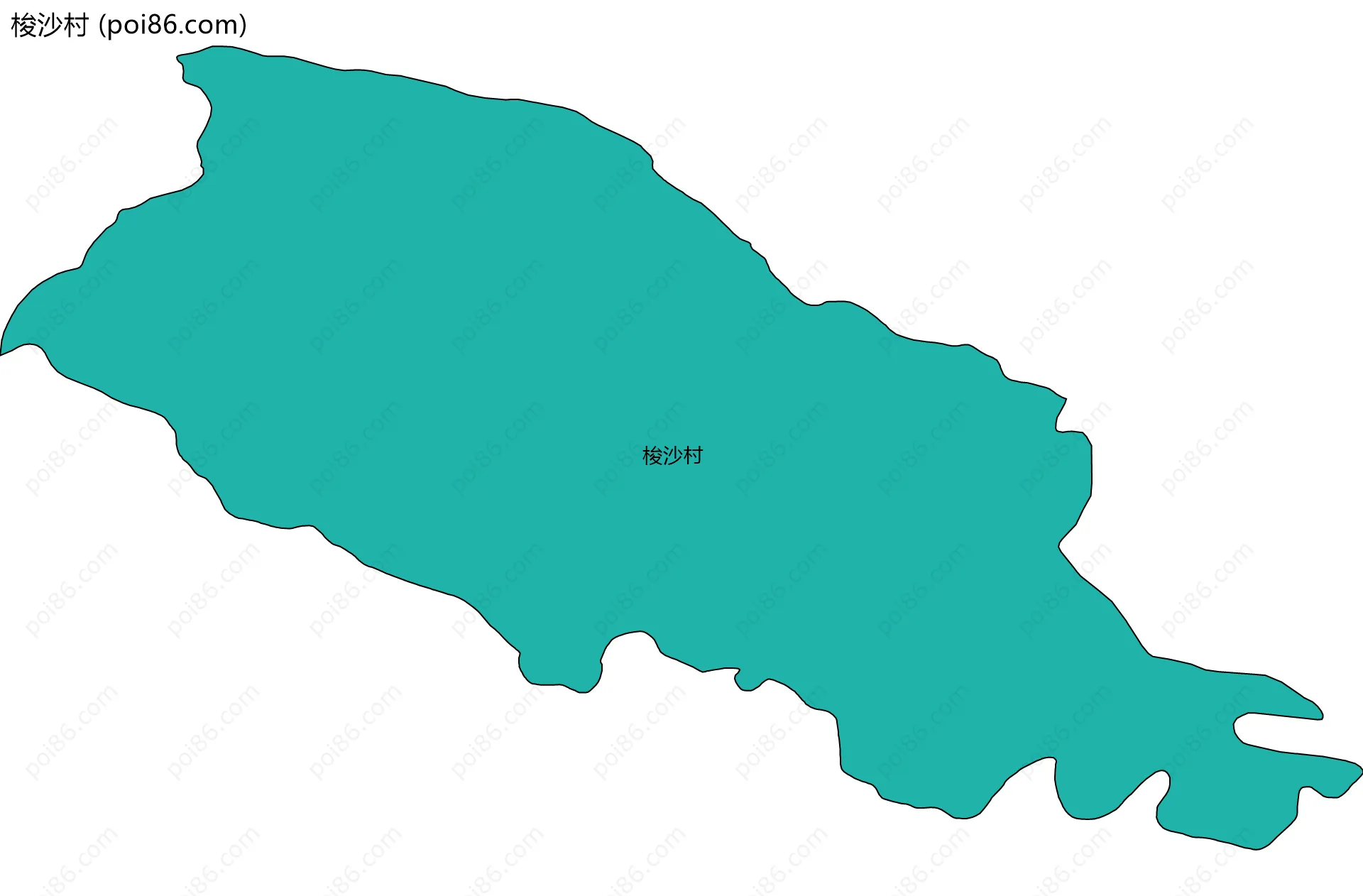 梭沙村边界地图