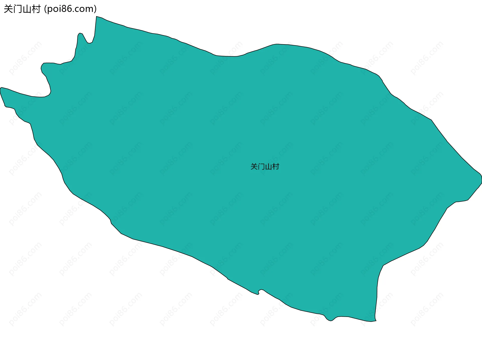关门山村边界地图