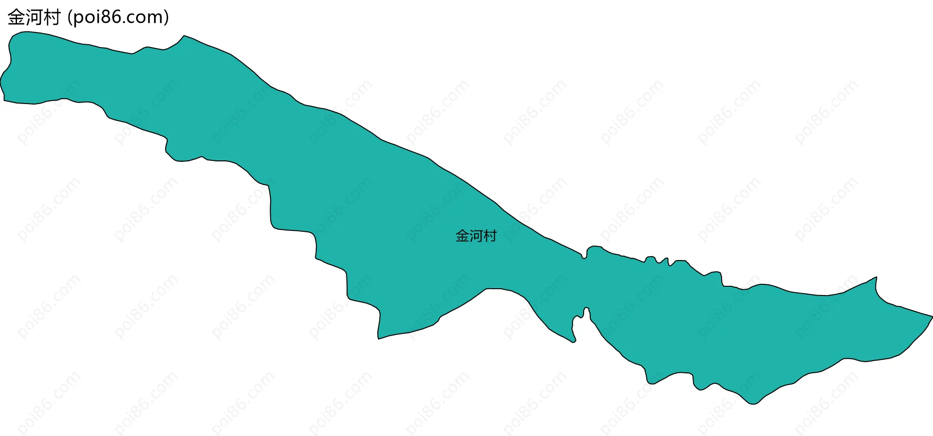 金河村边界地图